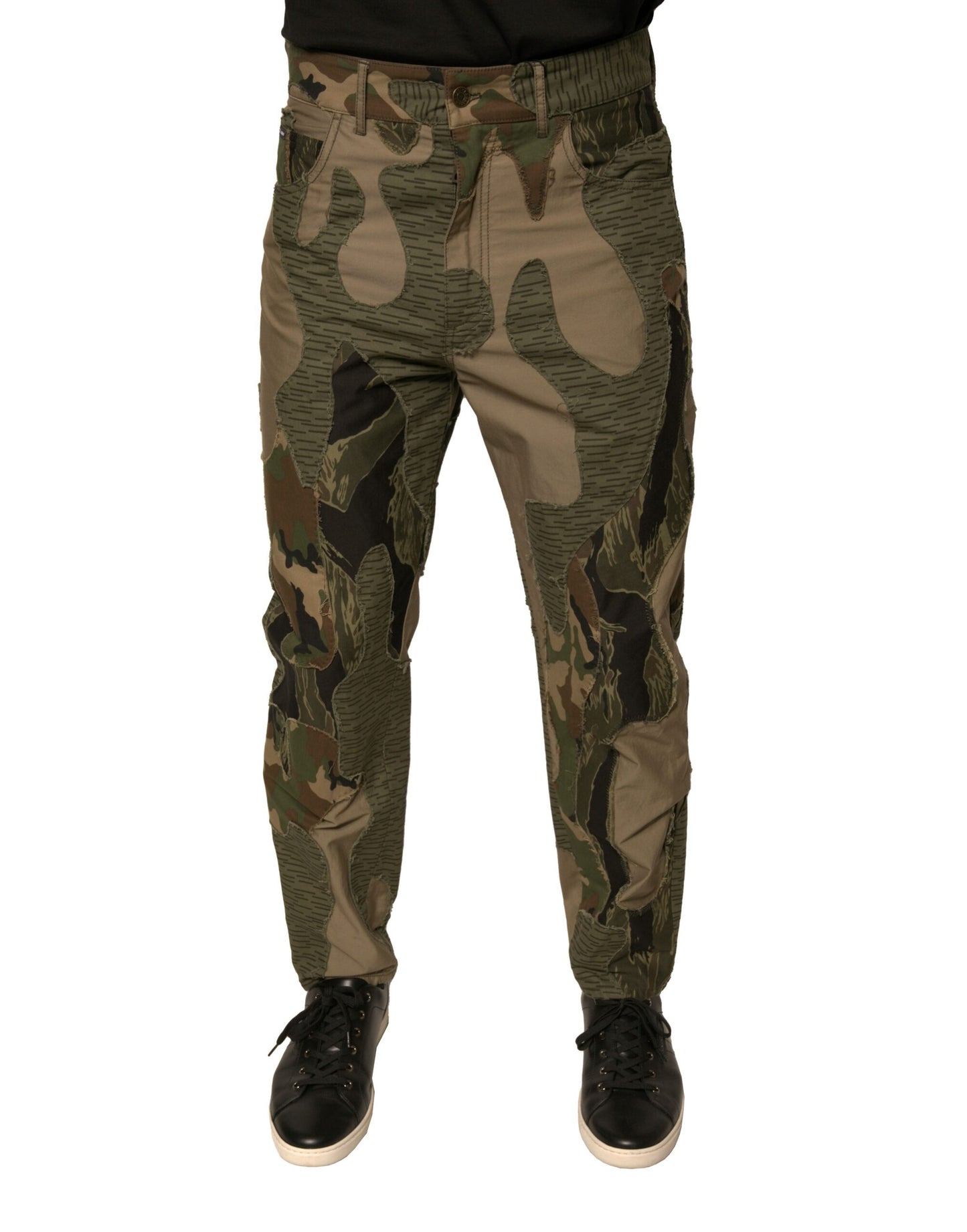 Dolce & Gabbana Multicolor Camouflage Cotton Pants Dolce & Gabbana