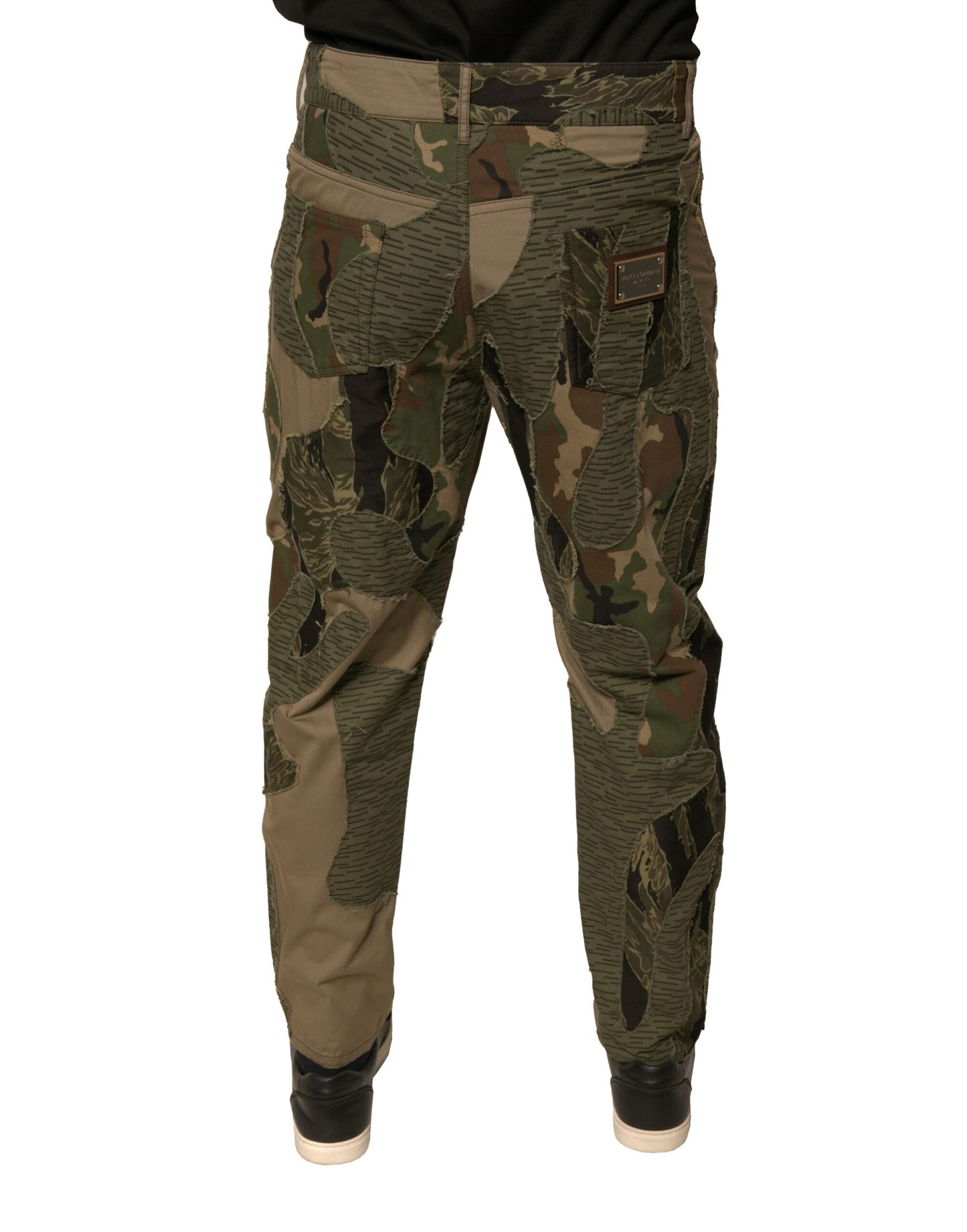 Dolce & Gabbana Multicolor Camouflage Cotton Pants Dolce & Gabbana