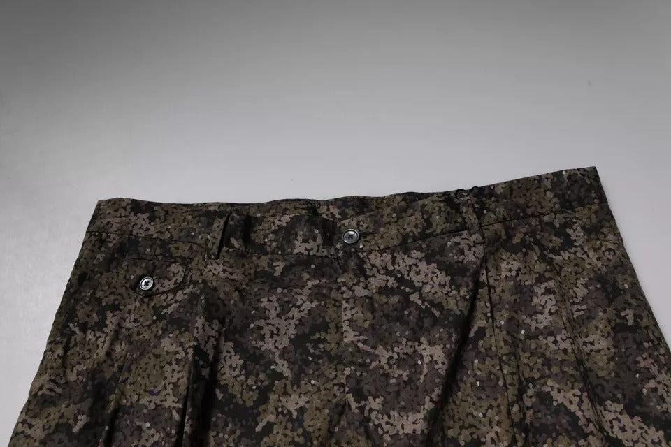Dolce & Gabbana Multicolor Camouflage Men Dress Pants Dolce & Gabbana