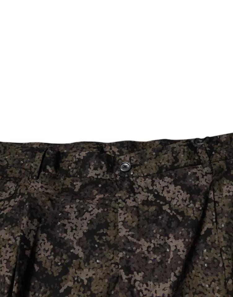 Dolce & Gabbana Multicolor Camouflage Men Dress Pants Dolce & Gabbana