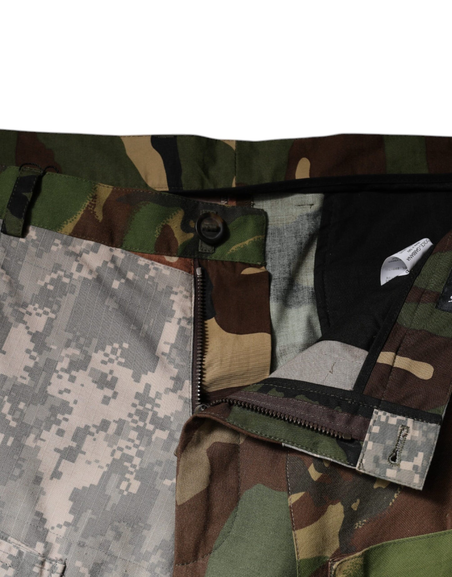Dolce & Gabbana Multicolor Patchwork Camouflage Cargo Pants Dolce & Gabbana