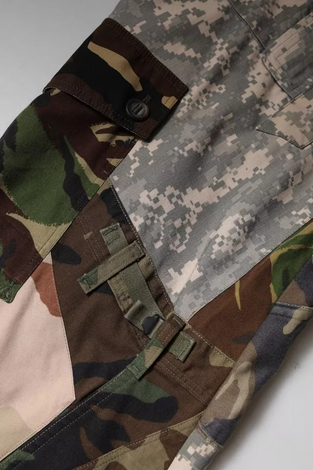 Dolce & Gabbana Multicolor Patchwork Camouflage Cargo Pants Dolce & Gabbana