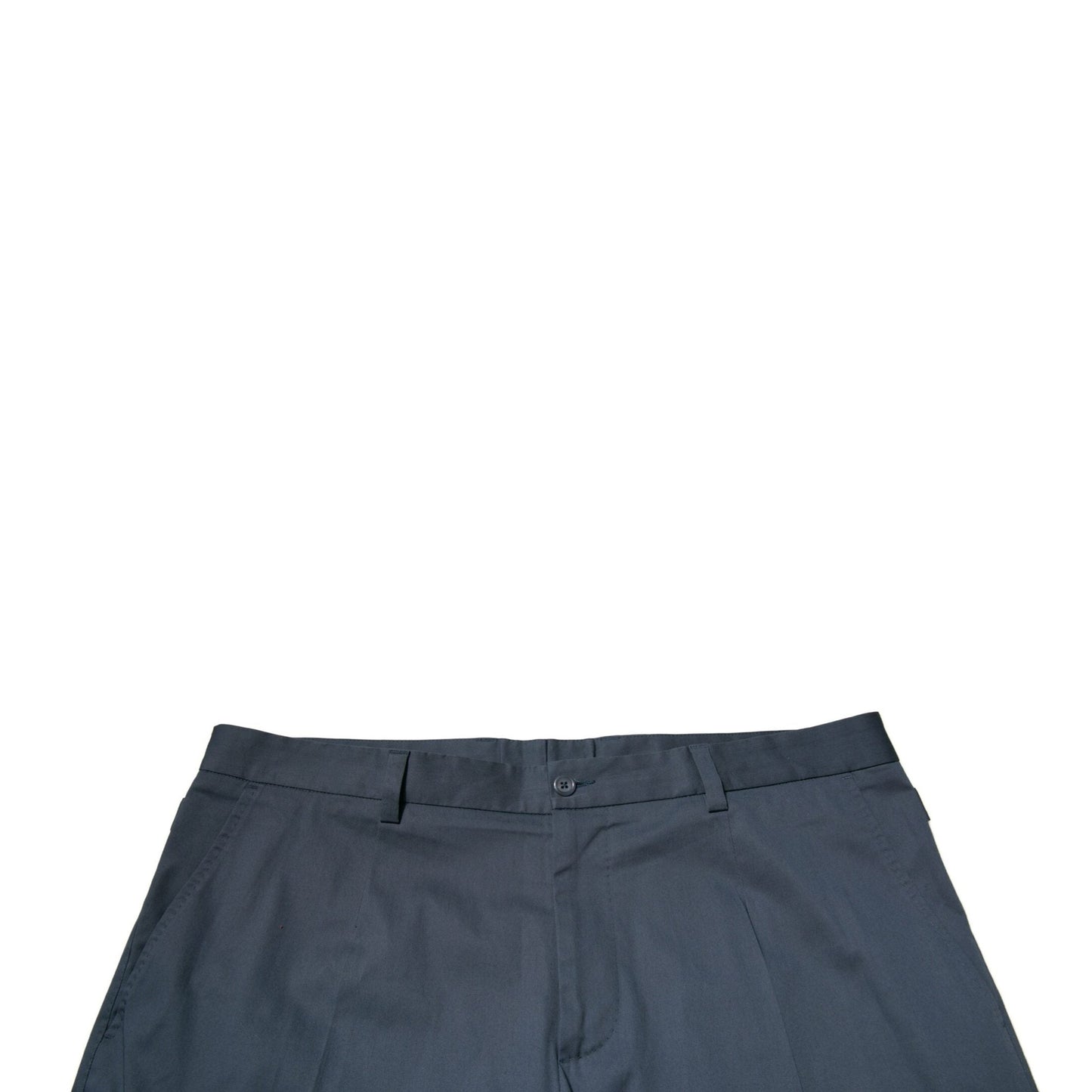 Dolce & Gabbana Blue Cotton Men Skinny Dress Pants