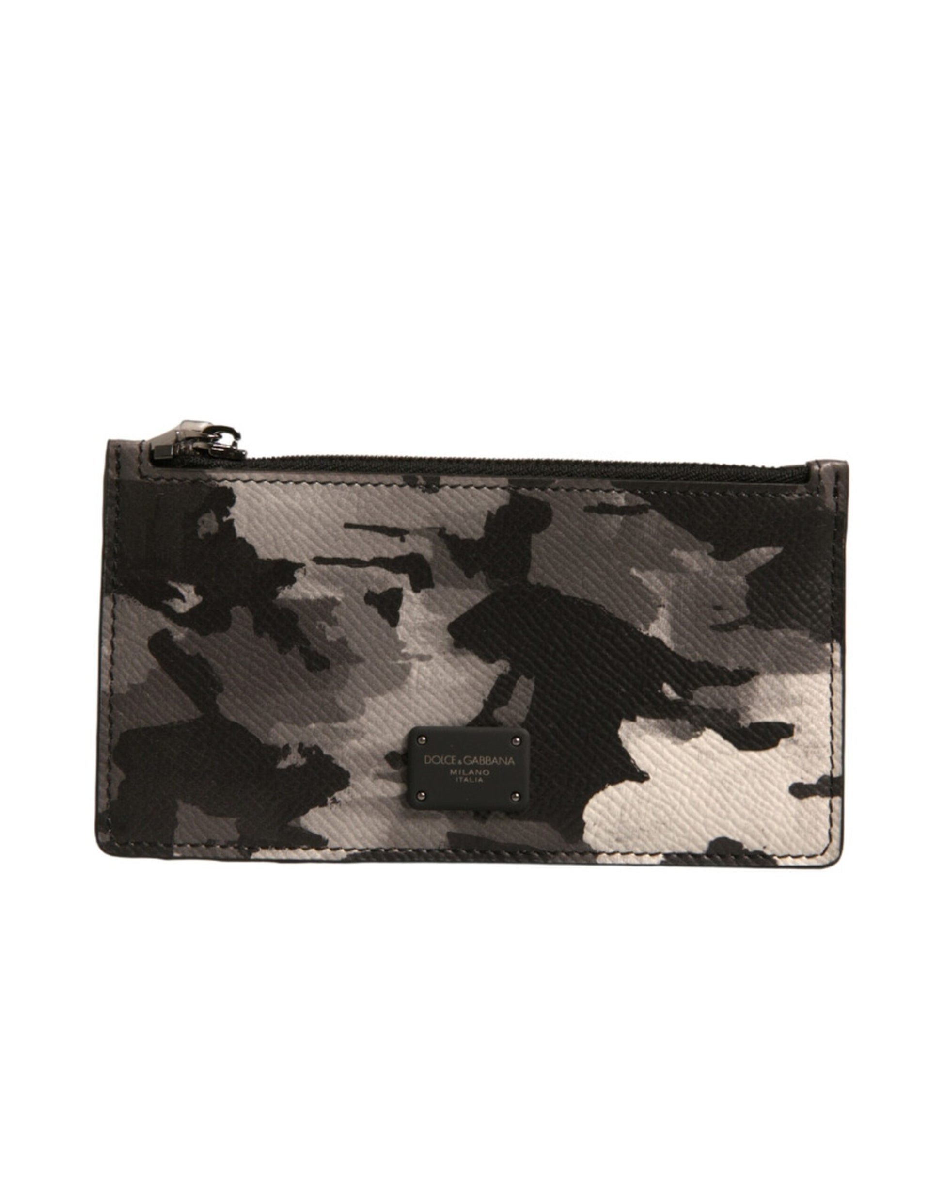 Dolce & Gabbana Multicolor Camouflage Logo Plaque Coin Purse Wallet Dolce & Gabbana