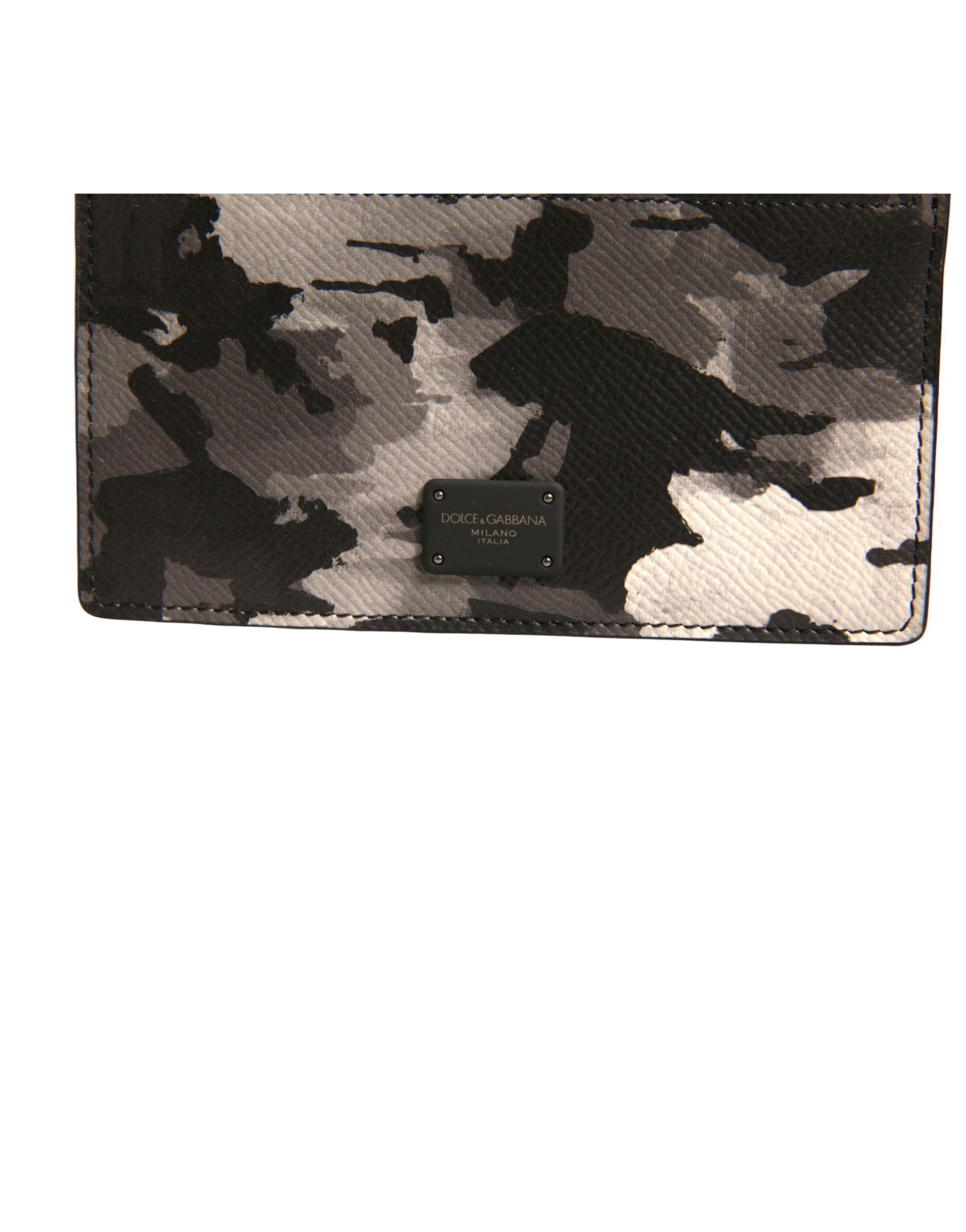 Dolce & Gabbana Multicolor Camouflage Logo Plaque Coin Purse Wallet Dolce & Gabbana