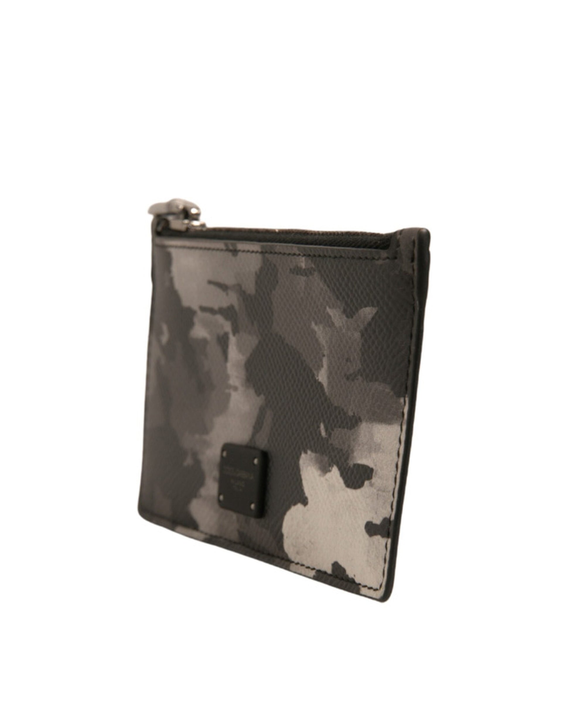 Dolce & Gabbana Multicolor Camouflage Logo Plaque Coin Purse Wallet Dolce & Gabbana