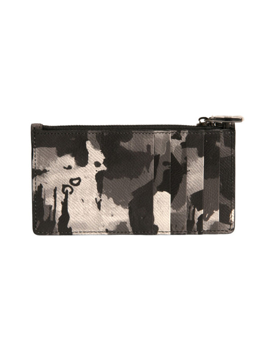 Dolce & Gabbana Multicolor Camouflage Logo Plaque Coin Purse Wallet Dolce & Gabbana