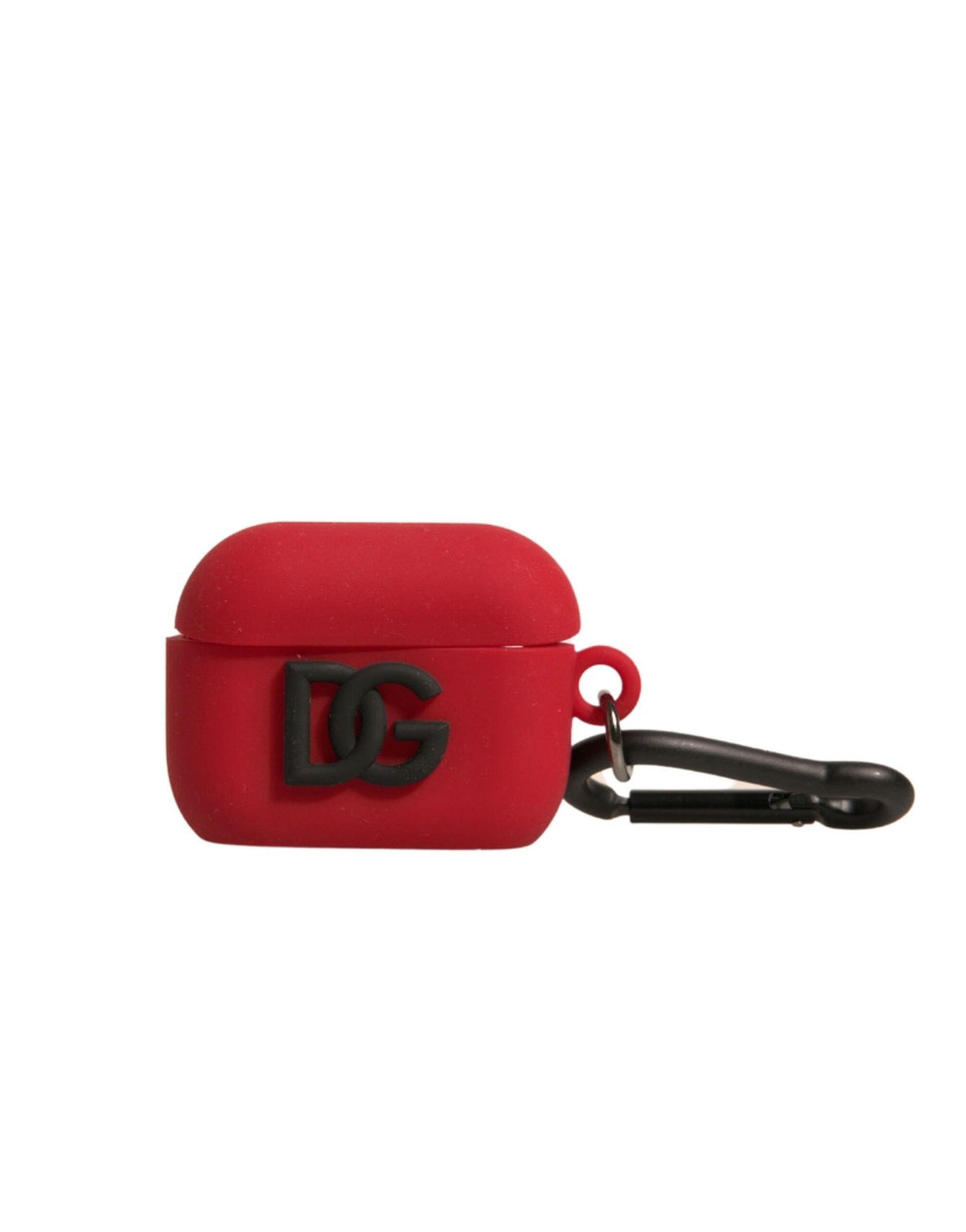 Dolce & Gabbana Red Silicone Rubber Logo Embossed Airpods Case Dolce & Gabbana