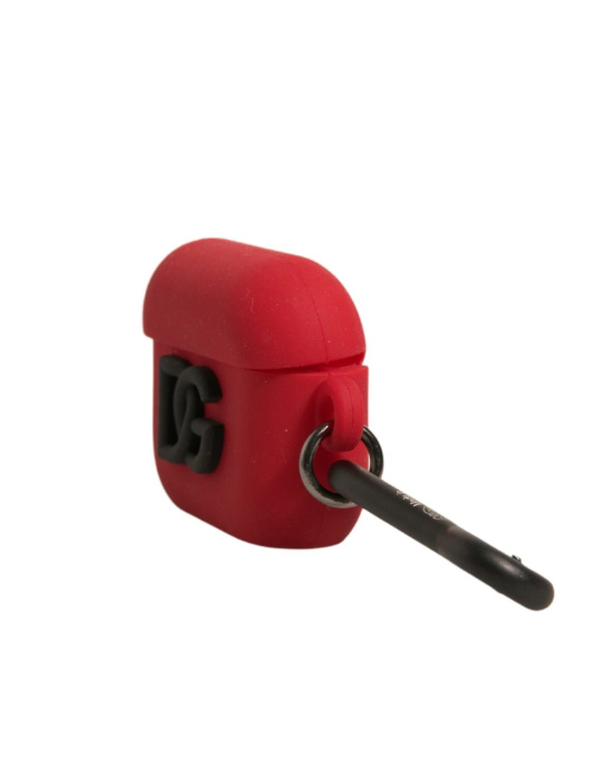 Dolce & Gabbana Red Silicone Rubber Logo Embossed Airpods Case Dolce & Gabbana