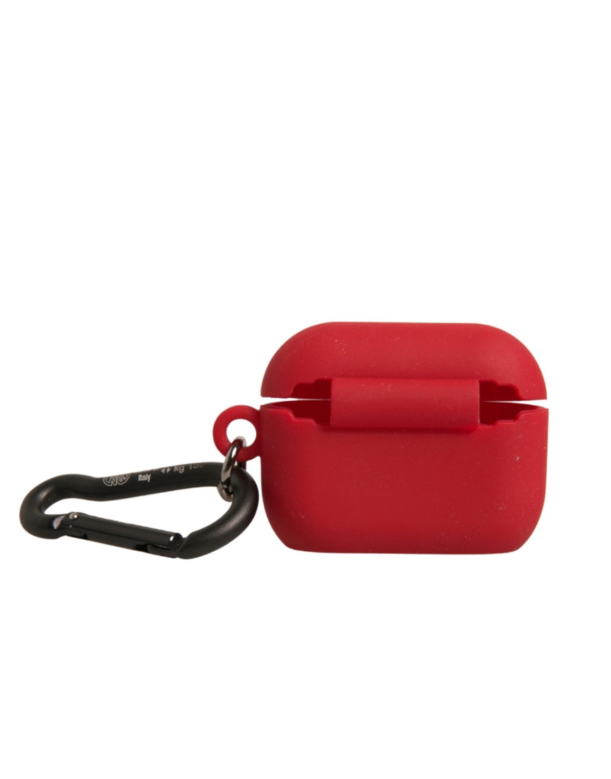 Dolce & Gabbana Red Silicone Rubber Logo Embossed Airpods Case Dolce & Gabbana