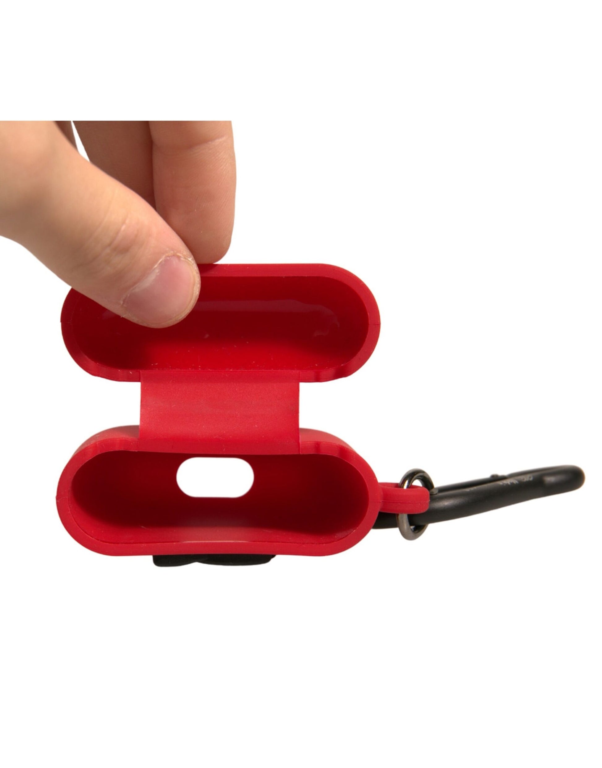 Dolce & Gabbana Red Silicone Rubber Logo Embossed Airpods Case Dolce & Gabbana