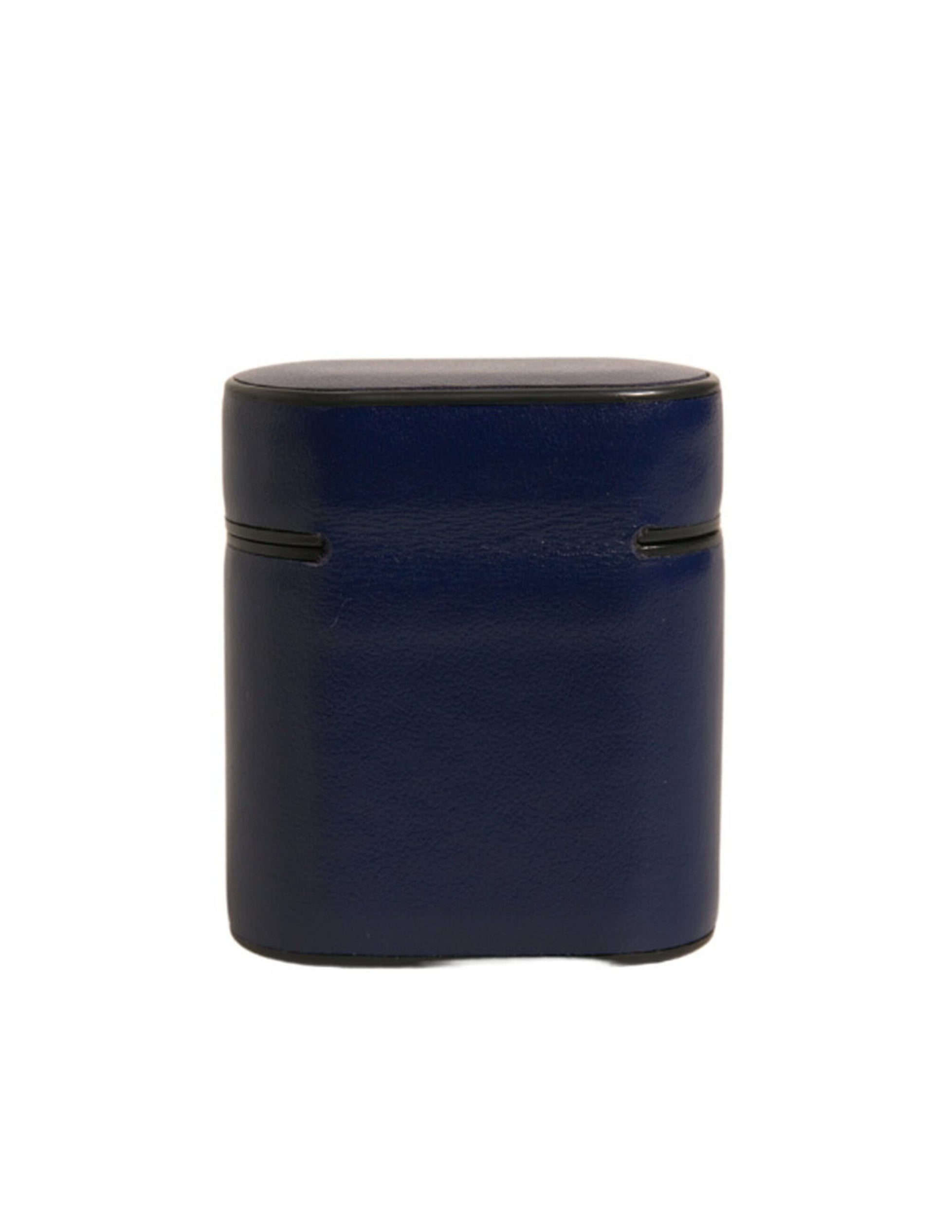 Dolce & Gabbana Blue Leather Logo Print Flip Holder Airpods Case Dolce & Gabbana