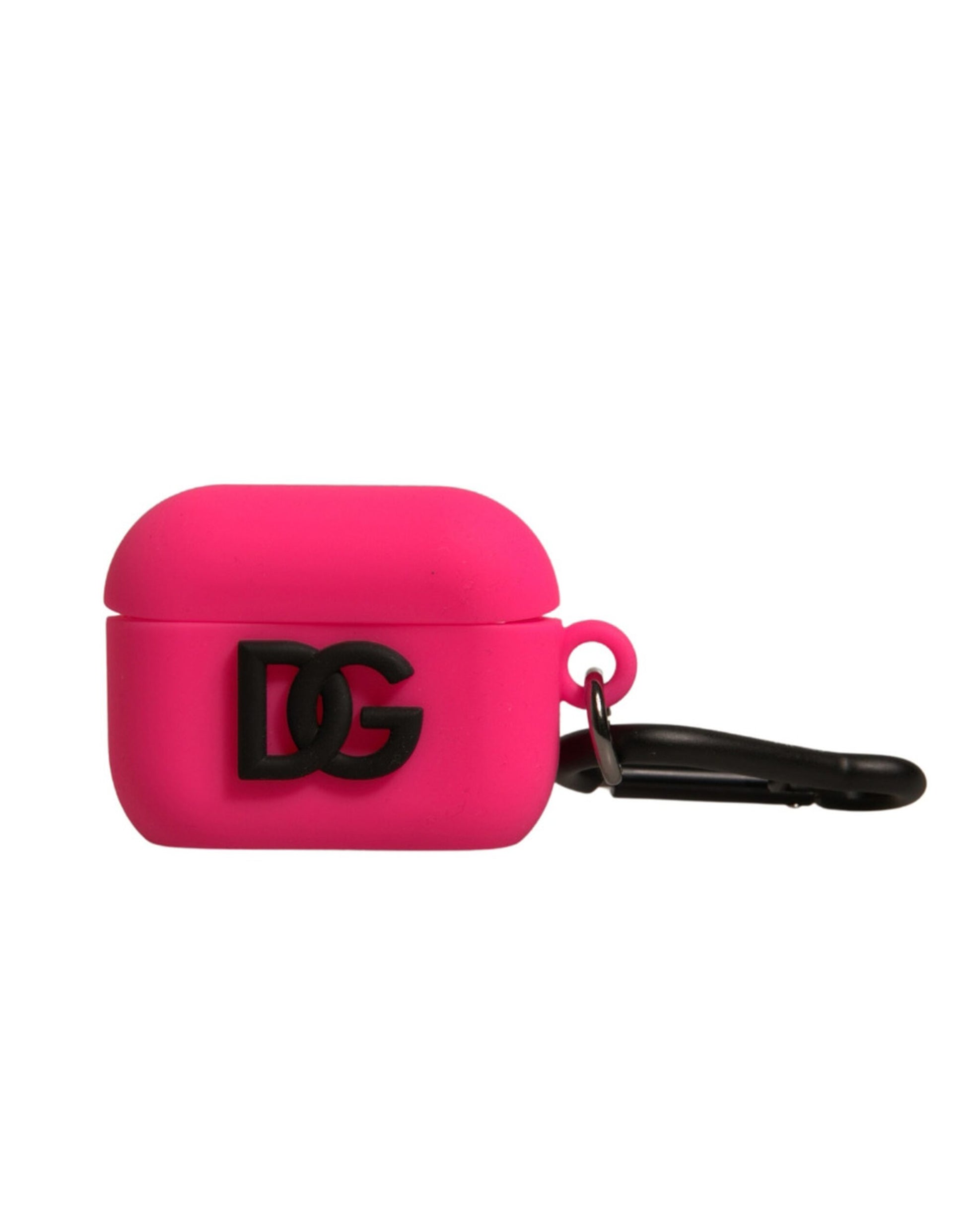Dolce & Gabbana Pink Silicone Rubber Logo Embossed Airpods Case Dolce & Gabbana
