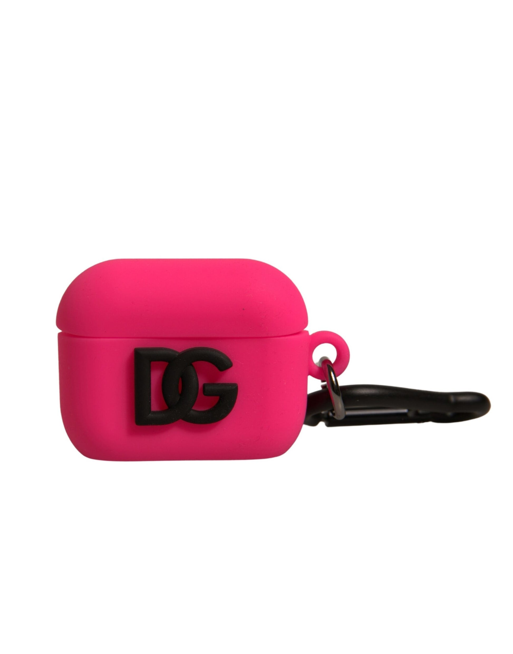 Dolce & Gabbana Pink Silicone Rubber Logo Embossed Airpods Case Dolce & Gabbana