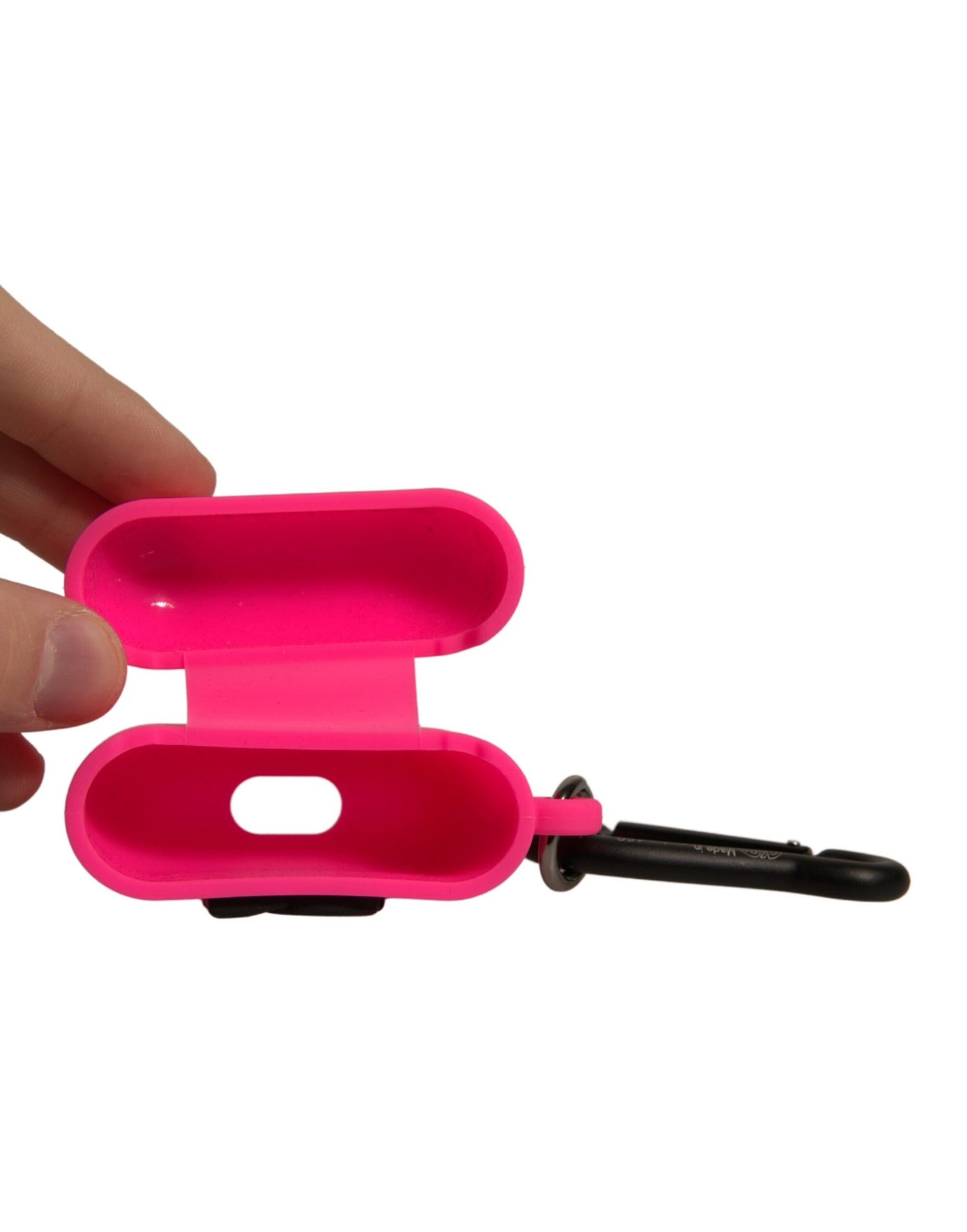 Dolce & Gabbana Pink Silicone Rubber Logo Embossed Airpods Case Dolce & Gabbana