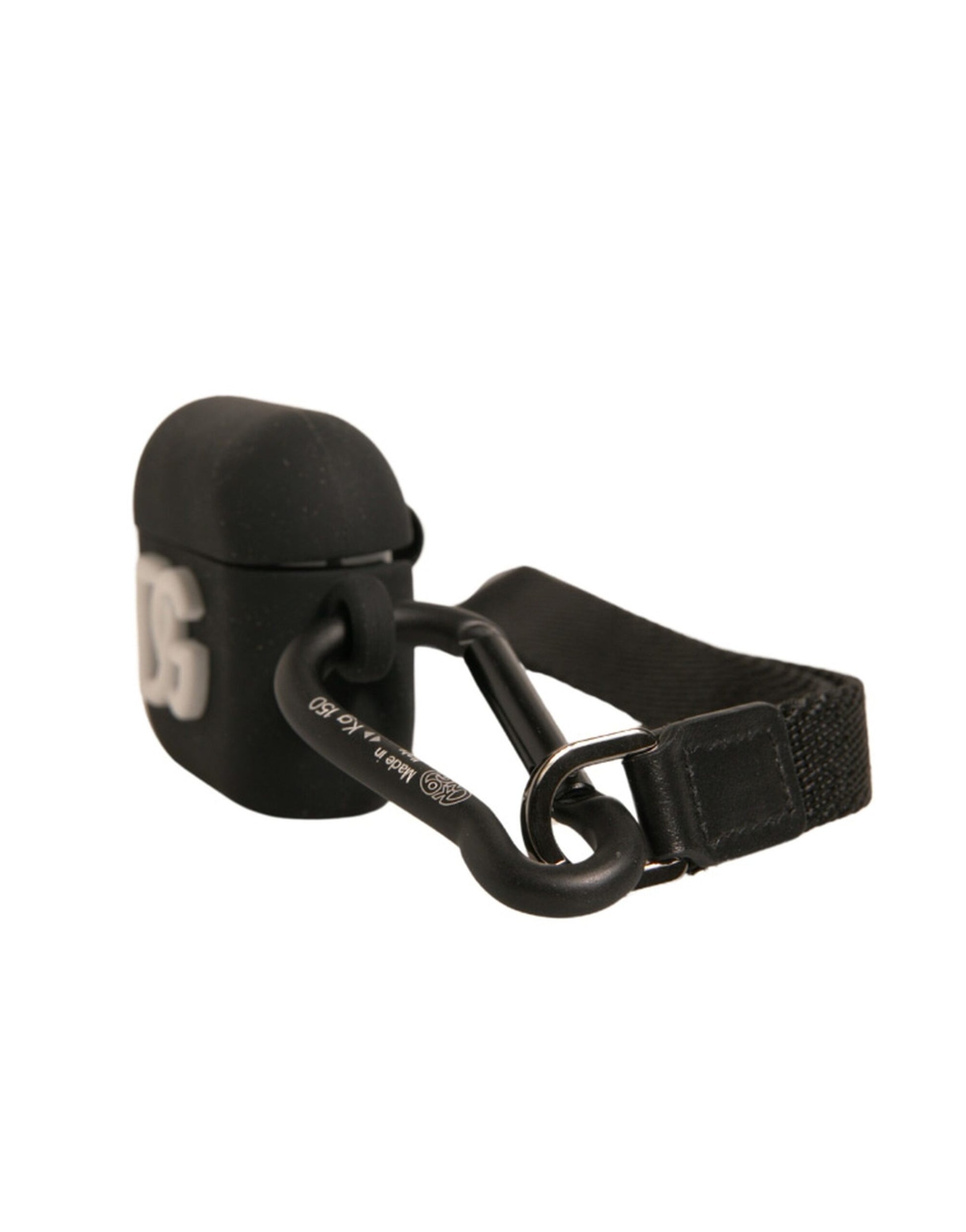 Dolce & Gabbana Black Silicone Rubber Logo Embossed Airpods Case Dolce & Gabbana