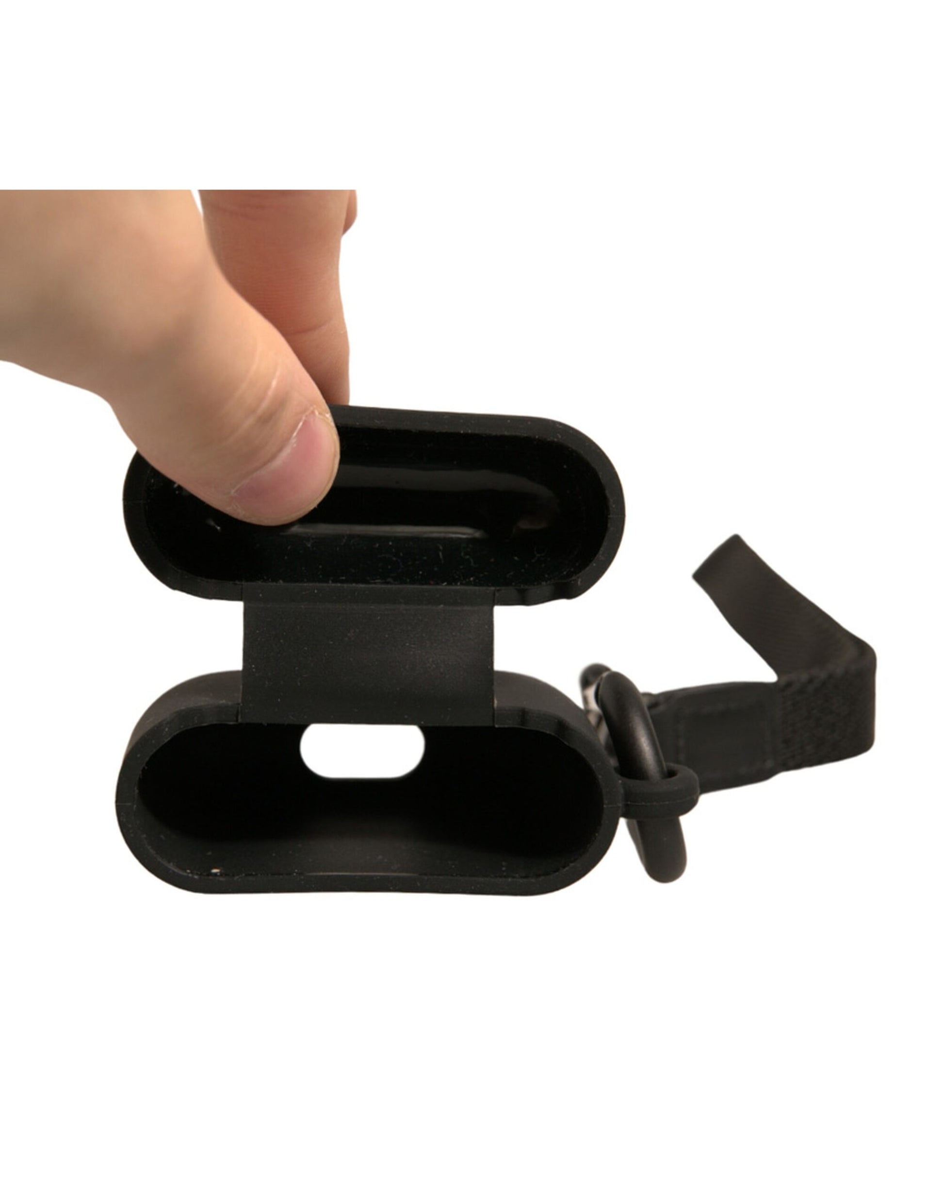 Dolce & Gabbana Black Silicone Rubber Logo Embossed Airpods Case Dolce & Gabbana