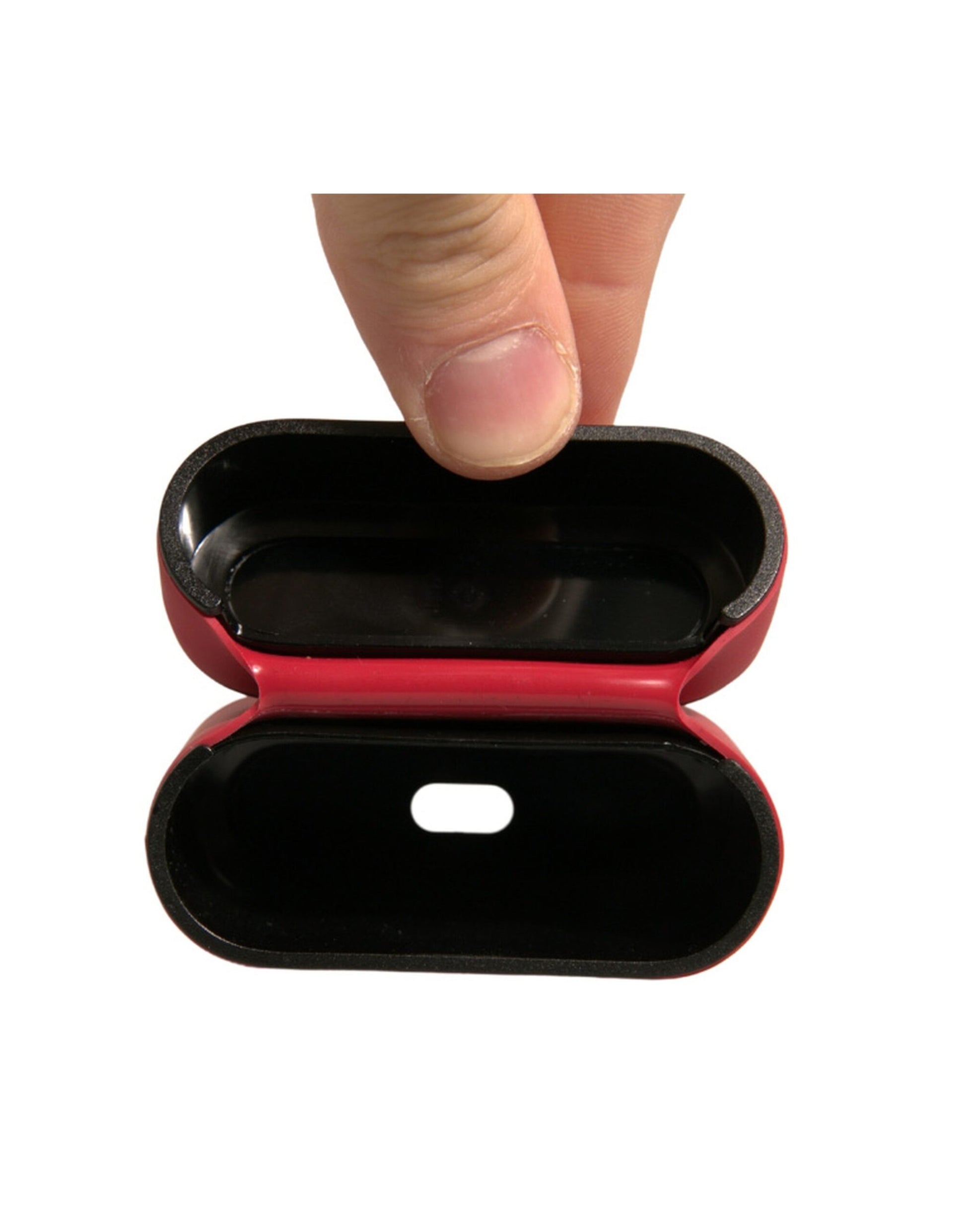 Dolce & Gabbana Red PVC Embossed Logo Plaque Holder Airpods Case Dolce & Gabbana