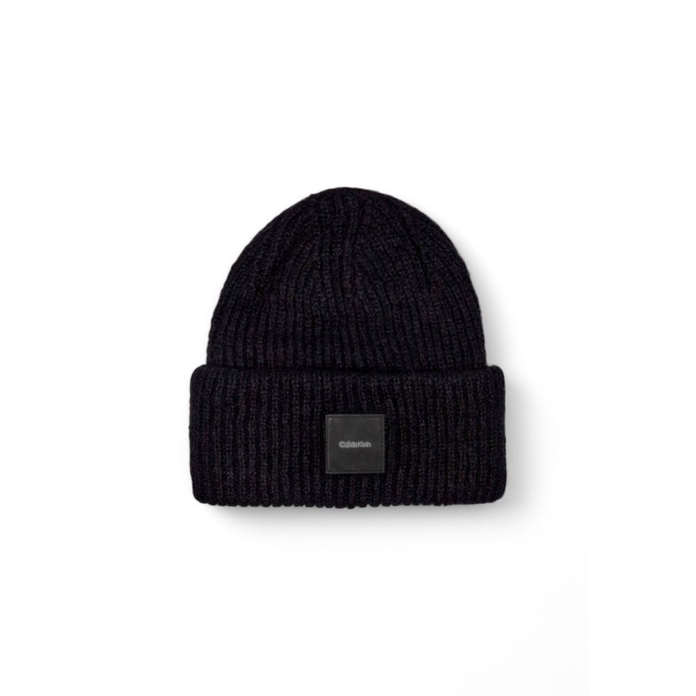 Calvin Klein Black Alpaca Leather Caps Baseball Hat Calvin Klein