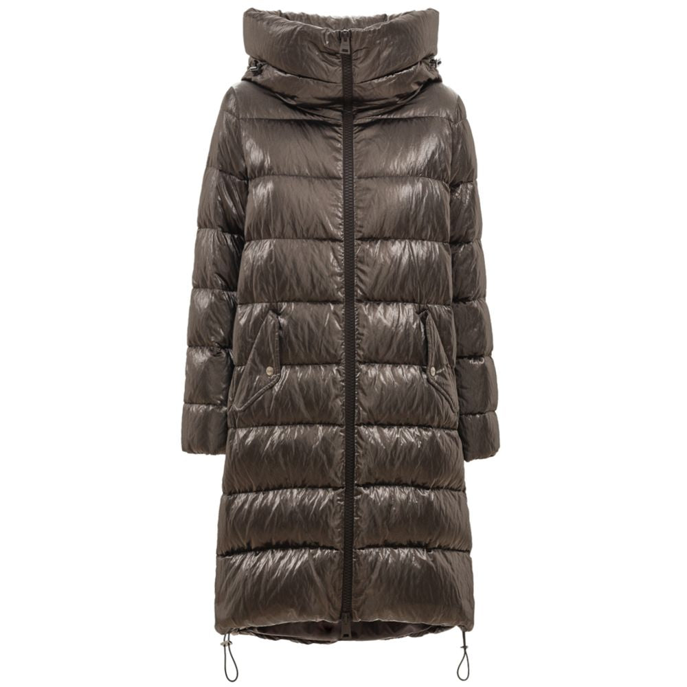 Herno Silver Viscose Jackets & Coat Herno