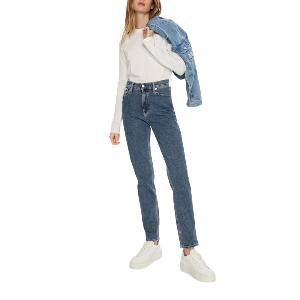 Calvin Klein Jeans Blue Cotton Mom Jean Calvin Klein Jeans