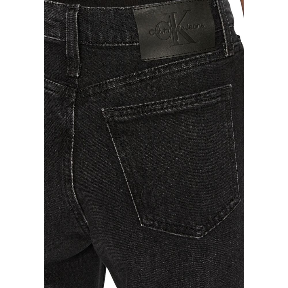 Calvin Klein Jeans Black Cotton Mom Jean Calvin Klein Jeans