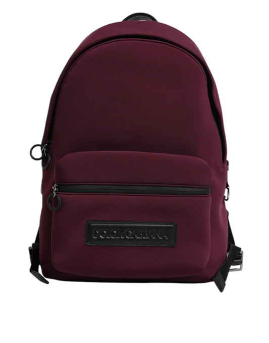 Dolce & Gabbana Burgundy Montreale Tecnico Textile Men Backpack Bag Dolce & Gabbana