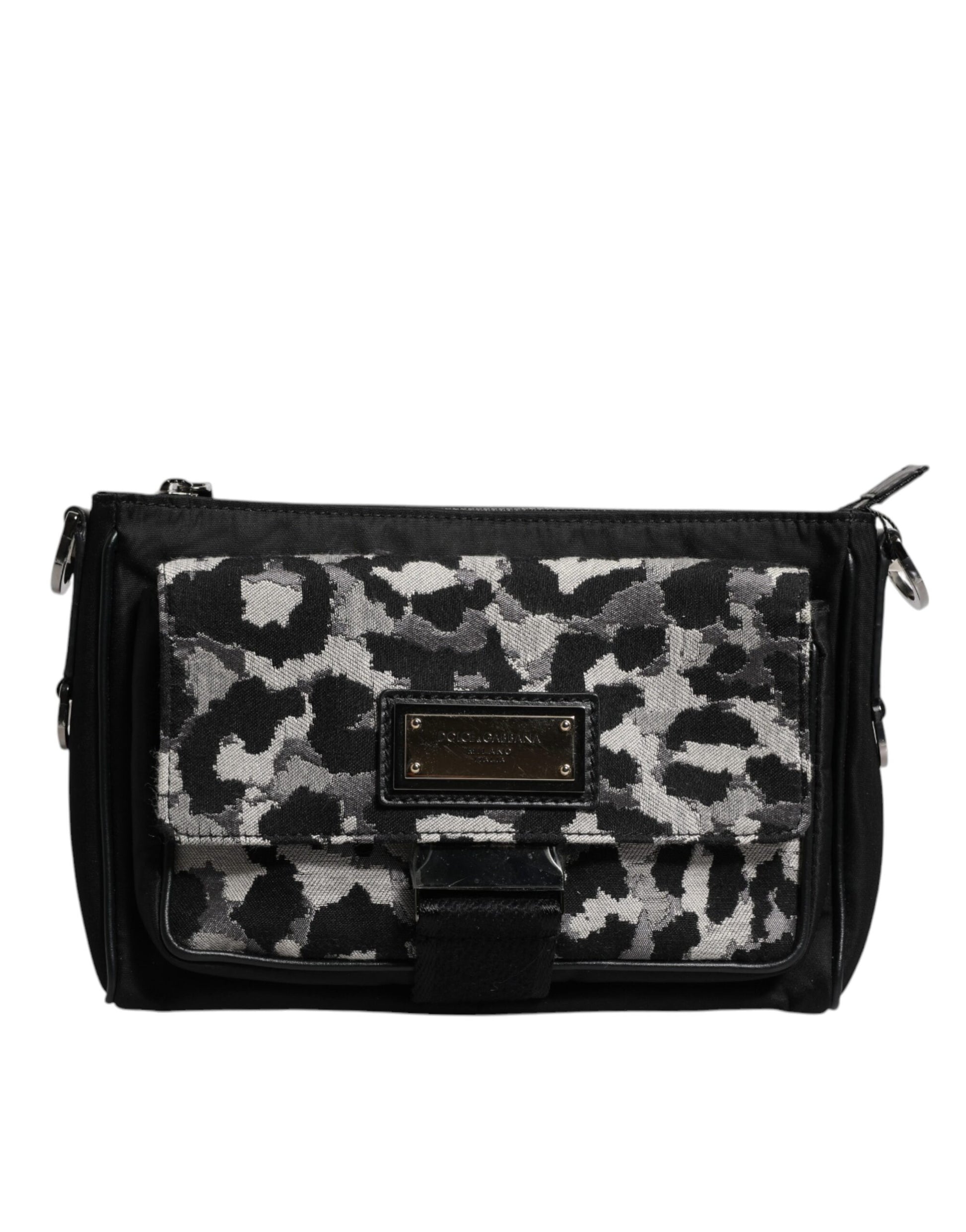 Dolce & Gabbana Multicolor Leopard Jacquard Crossbody Bag Dolce & Gabbana