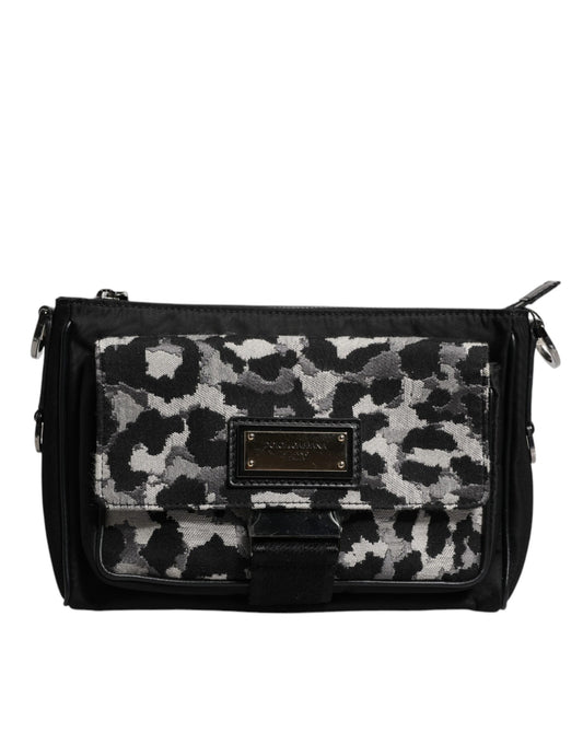 Dolce & Gabbana Multicolor Leopard Jacquard Crossbody Bag Dolce & Gabbana