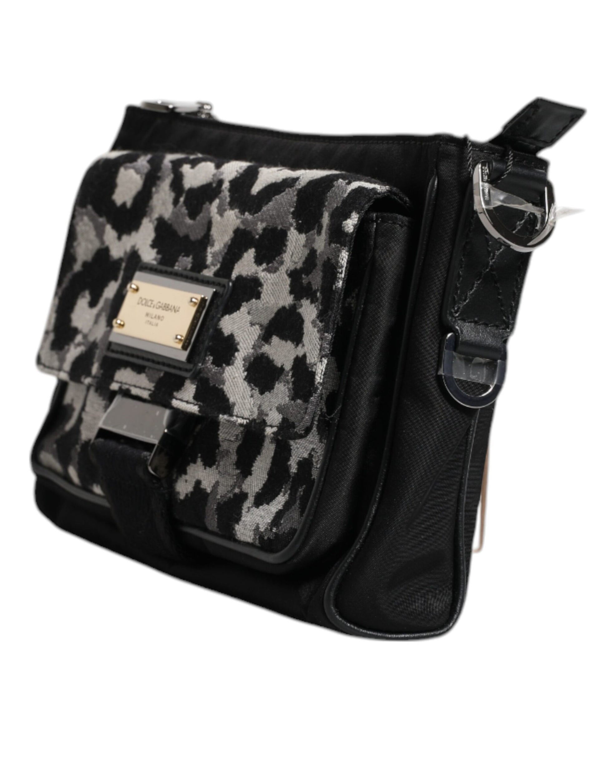 Dolce & Gabbana Multicolor Leopard Jacquard Crossbody Bag Dolce & Gabbana