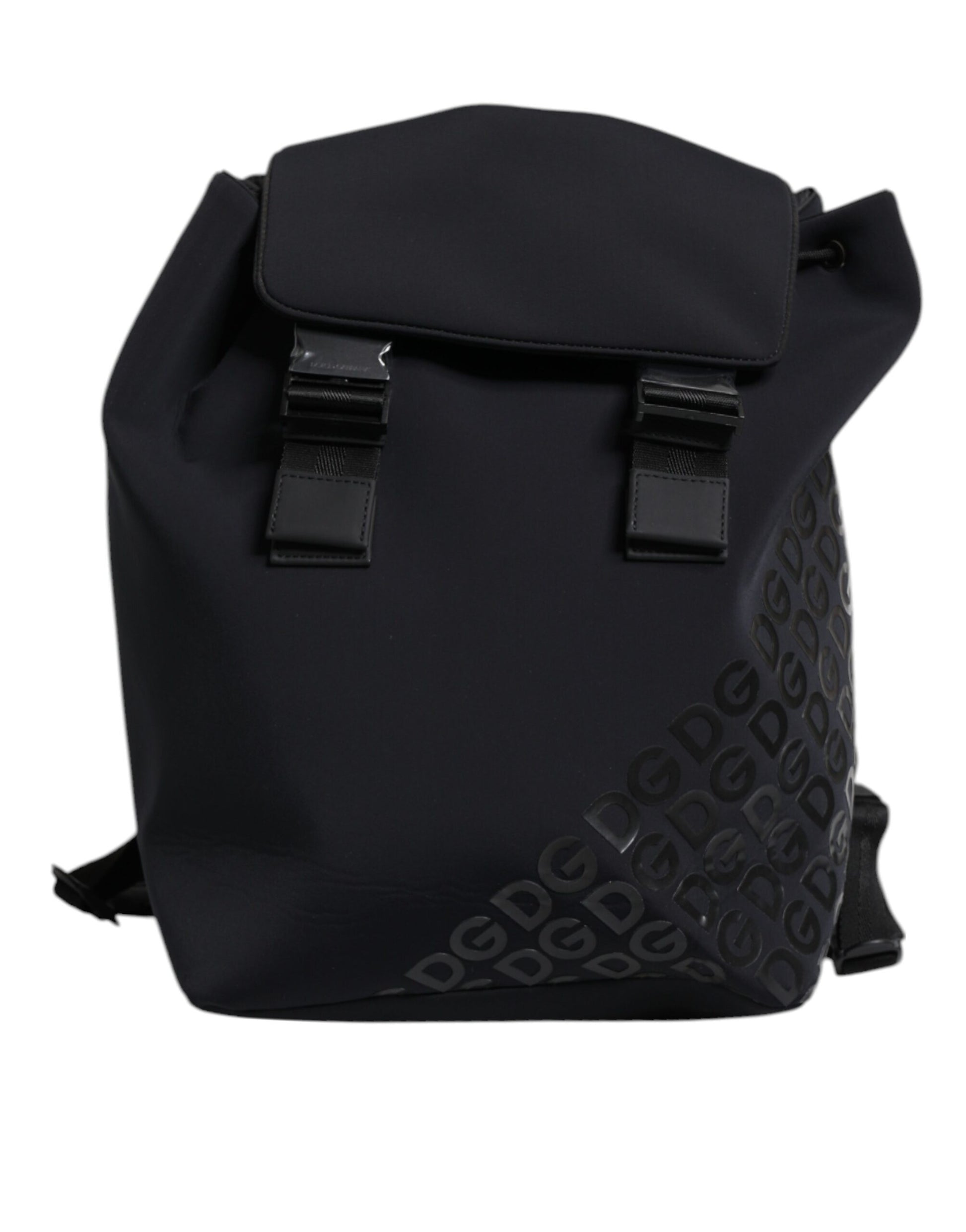 Dolce & Gabbana Black Neoprene Nylon DG Logo School Backpack Bag Dolce & Gabbana