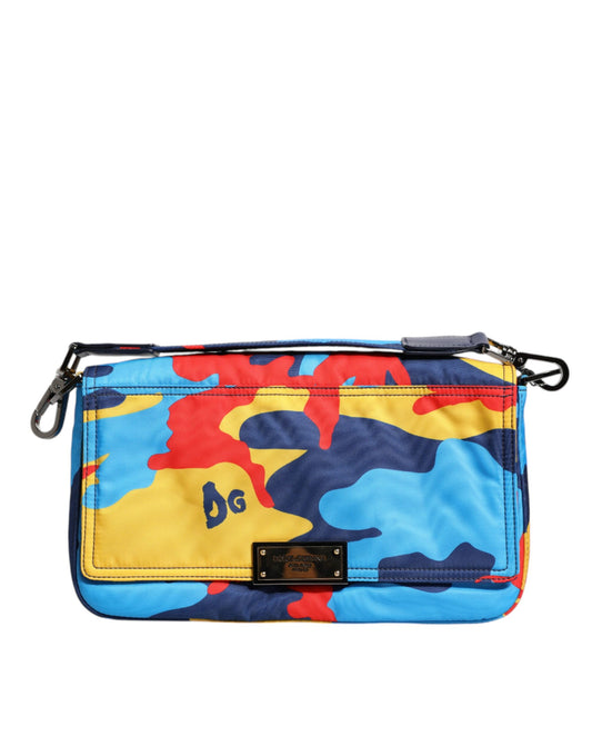 Dolce & Gabbana Multicolor Camouflage Nylon Crossbody Bag Dolce & Gabbana