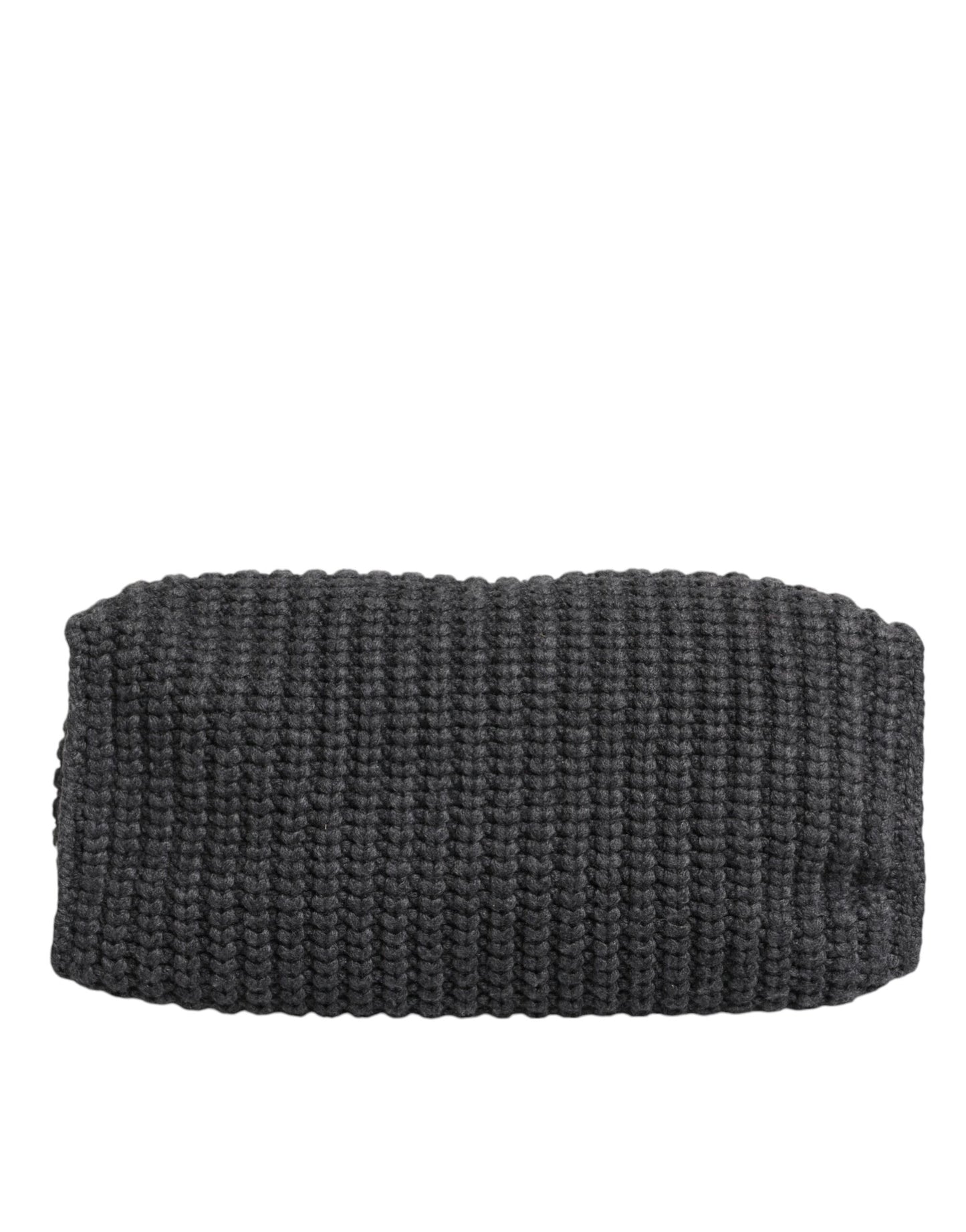 Dolce & Gabbana Black Large Knitted Crochet Shoulder Shopper DG Logo Bag Dolce & Gabbana