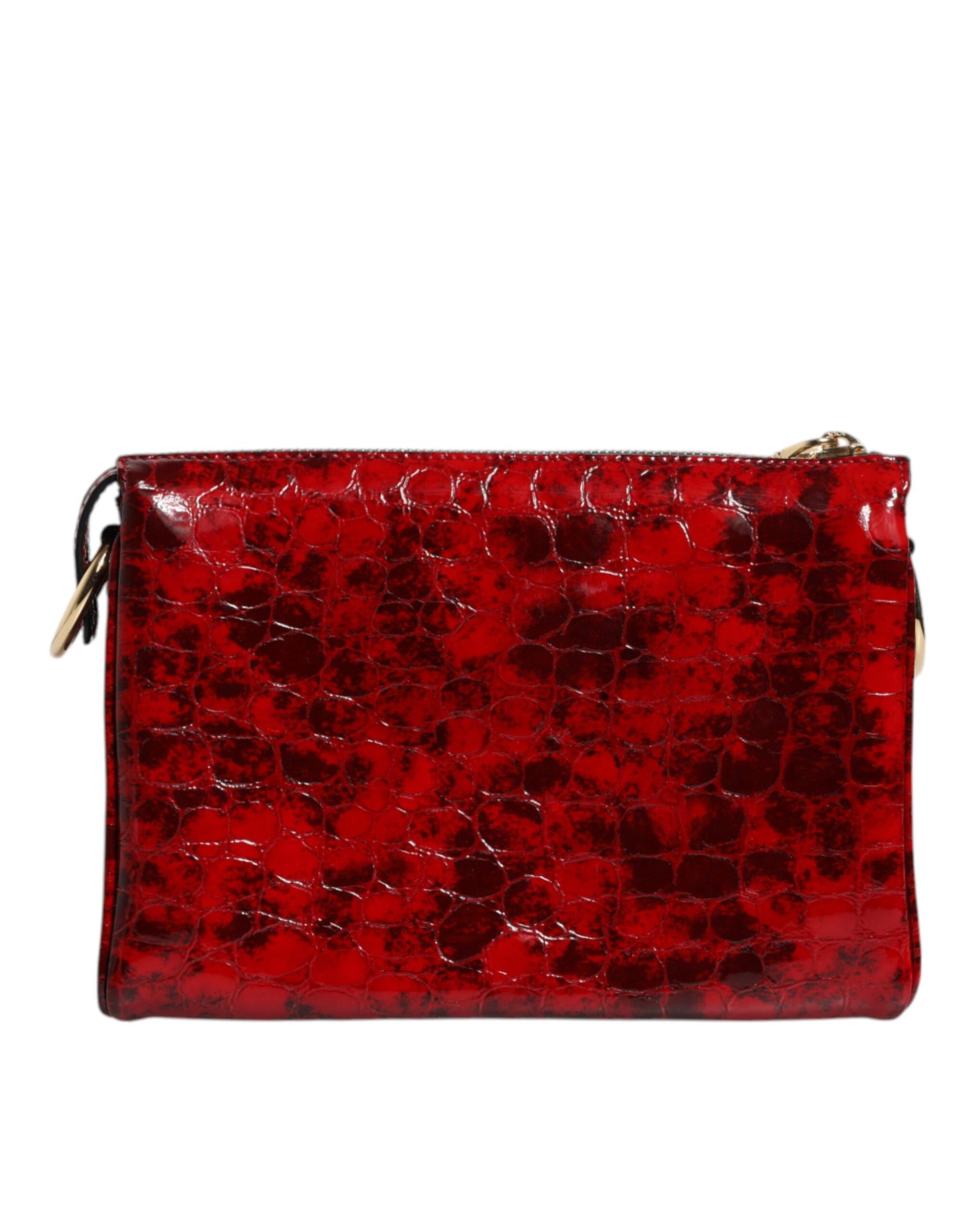 Dolce & Gabbana Red Exotic Leather DG Logo Women Crossbody Bag Dolce & Gabbana