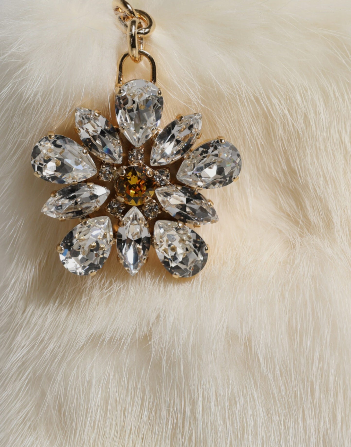 Dolce & Gabbana White Fur Handbag Clutch Purse Pouch Bag Dolce & Gabbana