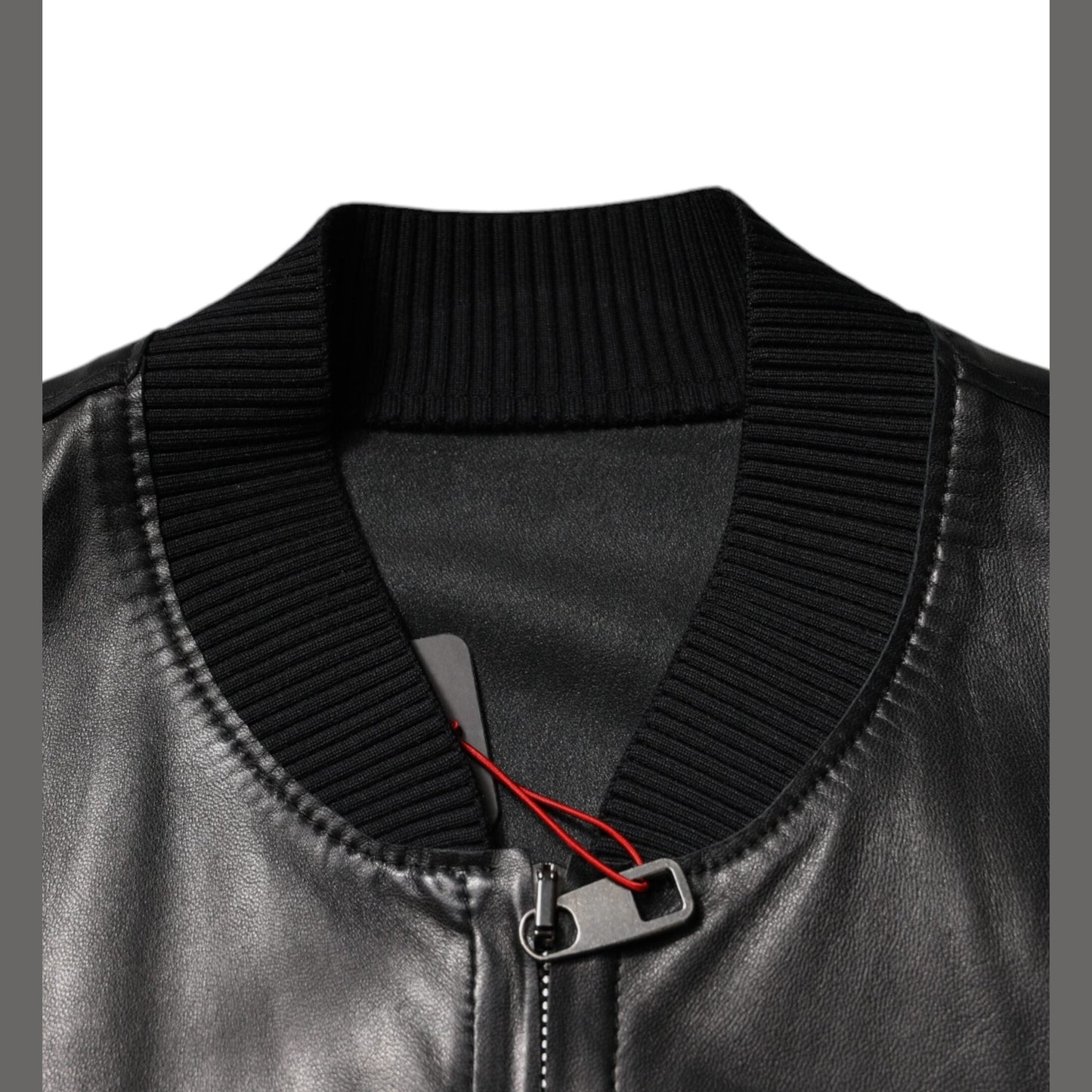 Dolce & Gabbana Black Lambskin Full Zip Biker Blouson Jacket Dolce & Gabbana