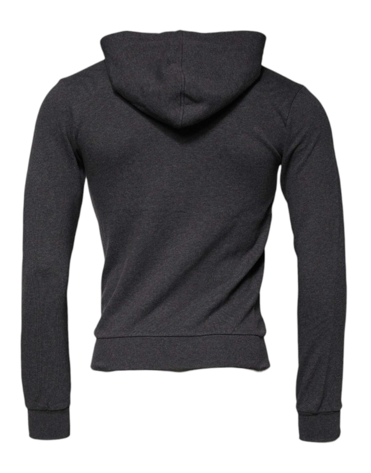 Dolce & Gabbana Gray Logo Full Zip Hooded Sweatshirt Sweater Dolce & Gabbana