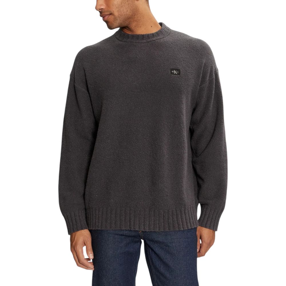 Calvin Klein Jeans Gray Cotton Sweater Calvin Klein Jeans