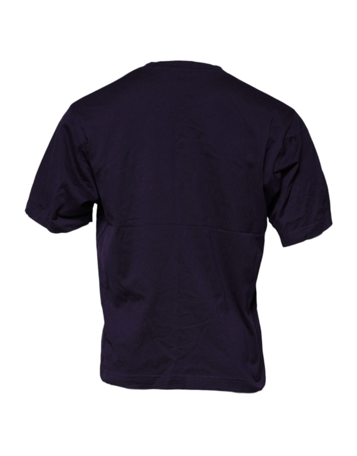 Dolce & Gabbana Purple DG Logo Cotton Crew Neck T-shirt Dolce & Gabbana