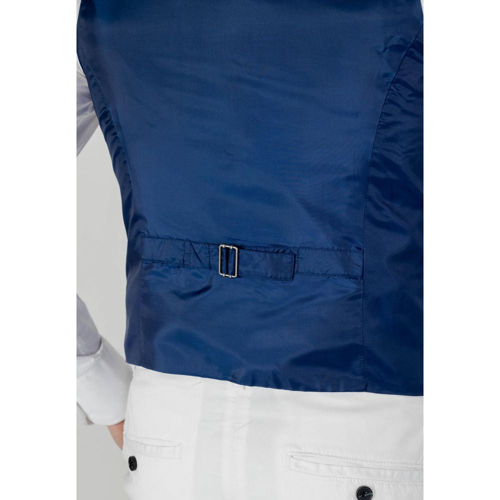 Only & Sons Blue Polyester Waistcoat Only & Sons