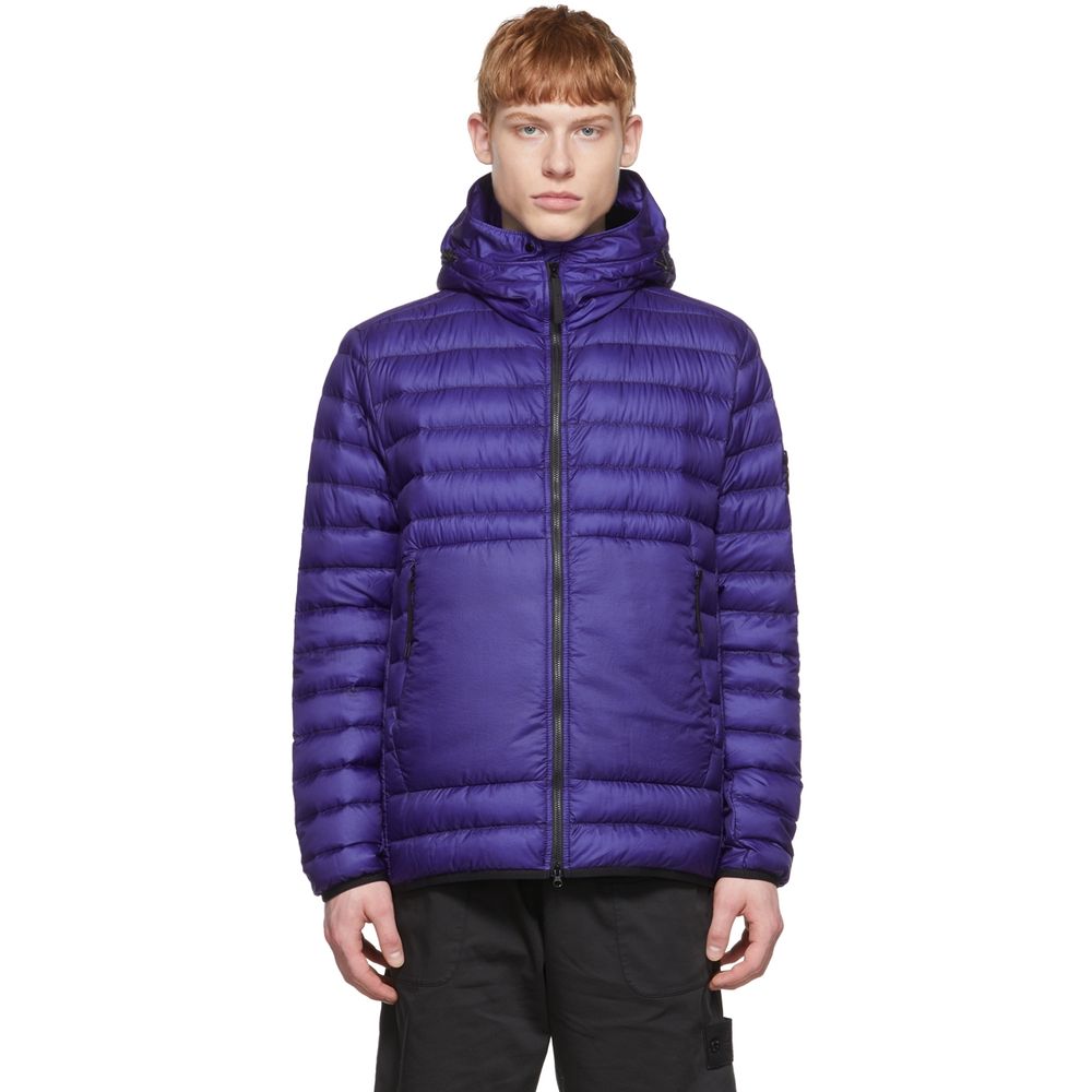 Stone Island Purple Nylon Jacket Stone Island