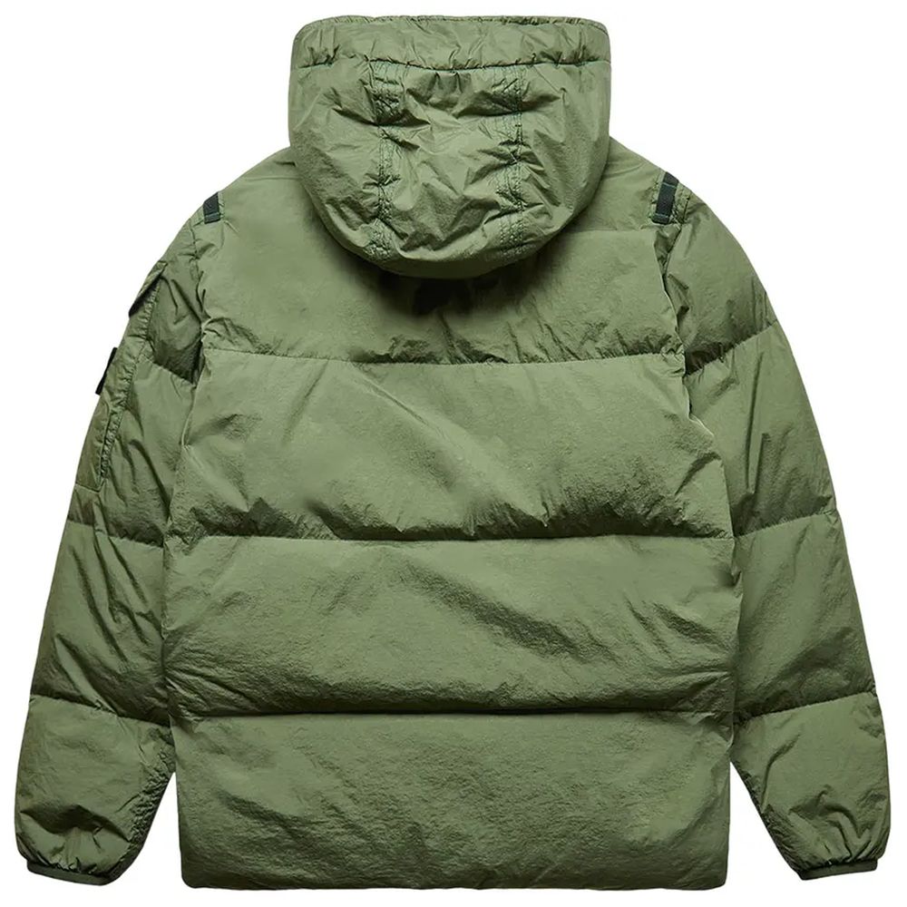 Stone Island Green Nylon Men Jacket Stone Island