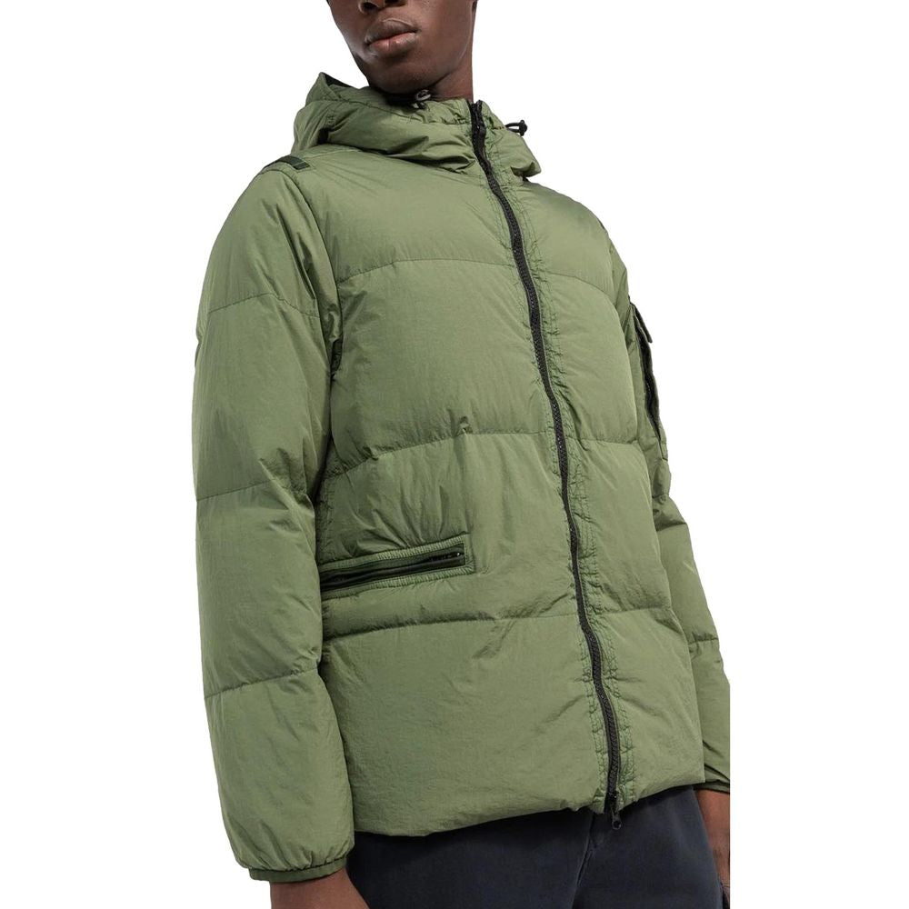 Stone Island Green Nylon Men Jacket Stone Island