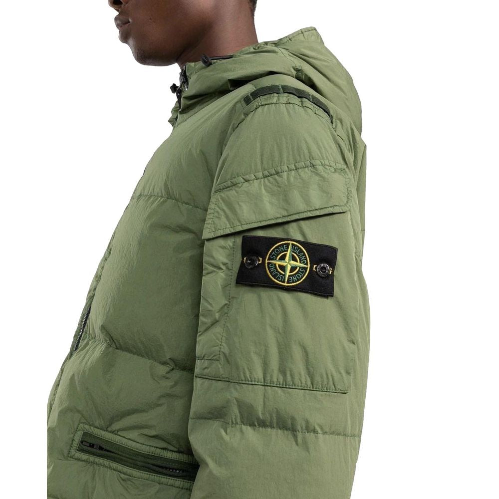 Stone Island Green Nylon Men Jacket Stone Island