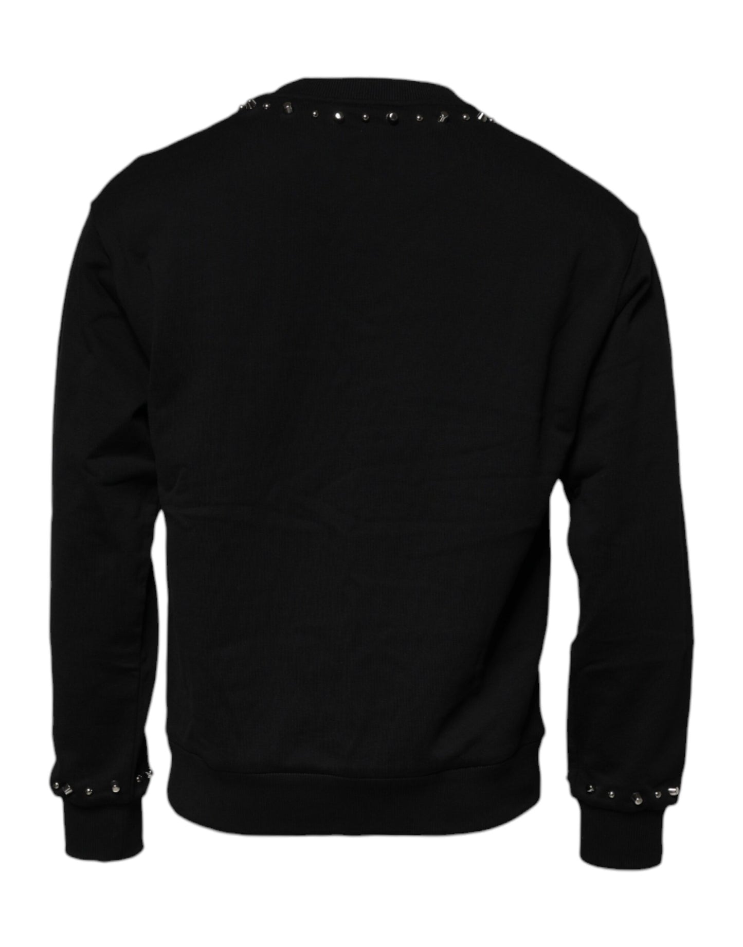 Dolce & Gabbana Black Logo Stud Pullover Sweatshirt Sweater Dolce & Gabbana
