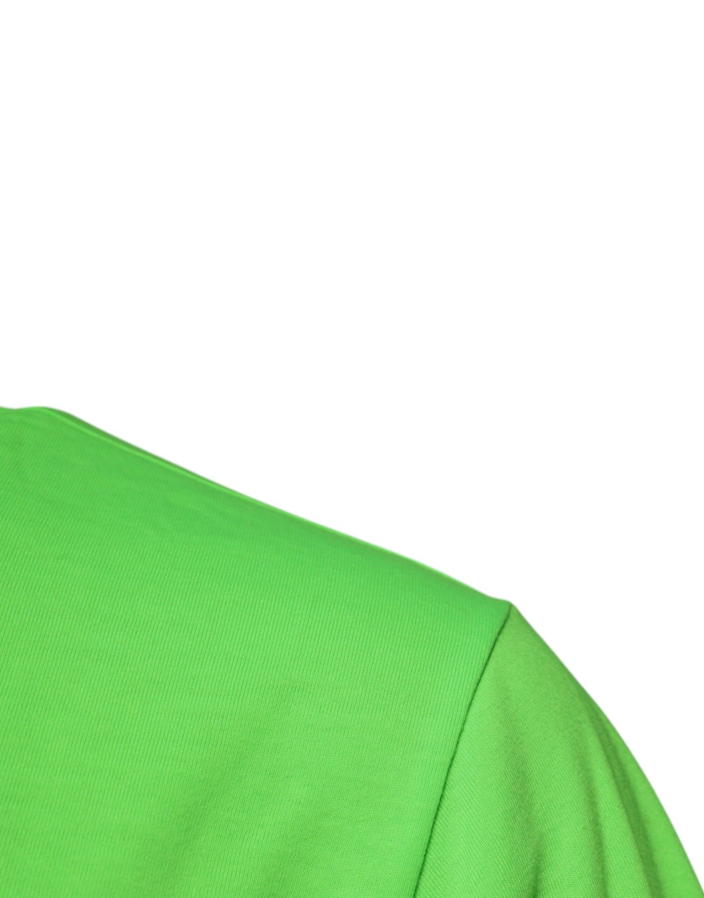 Dolce & Gabbana Green Logo Polyester Crew Neck T-shirt Dolce & Gabbana