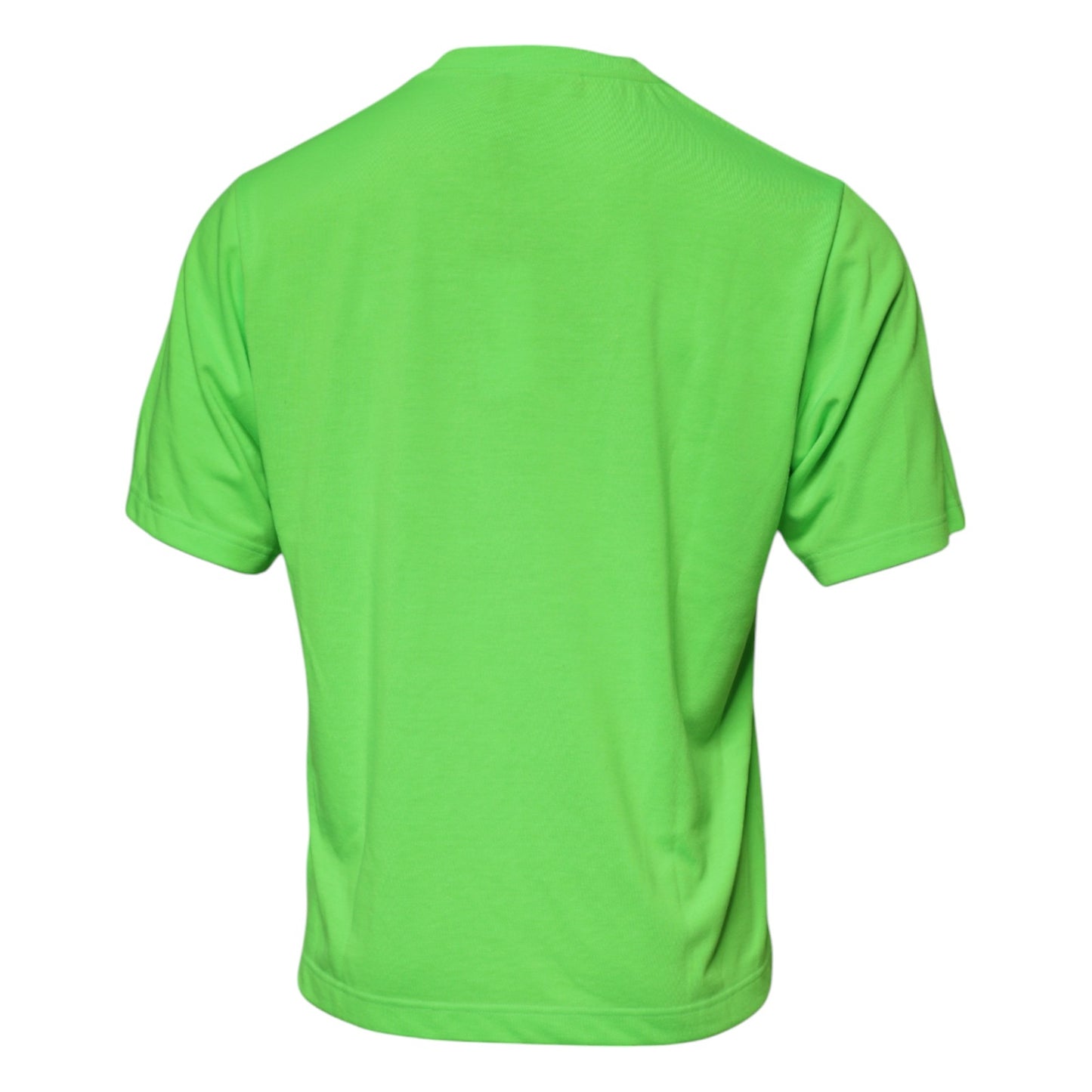Dolce & Gabbana Green Logo Polyester Crew Neck T-shirt Dolce & Gabbana
