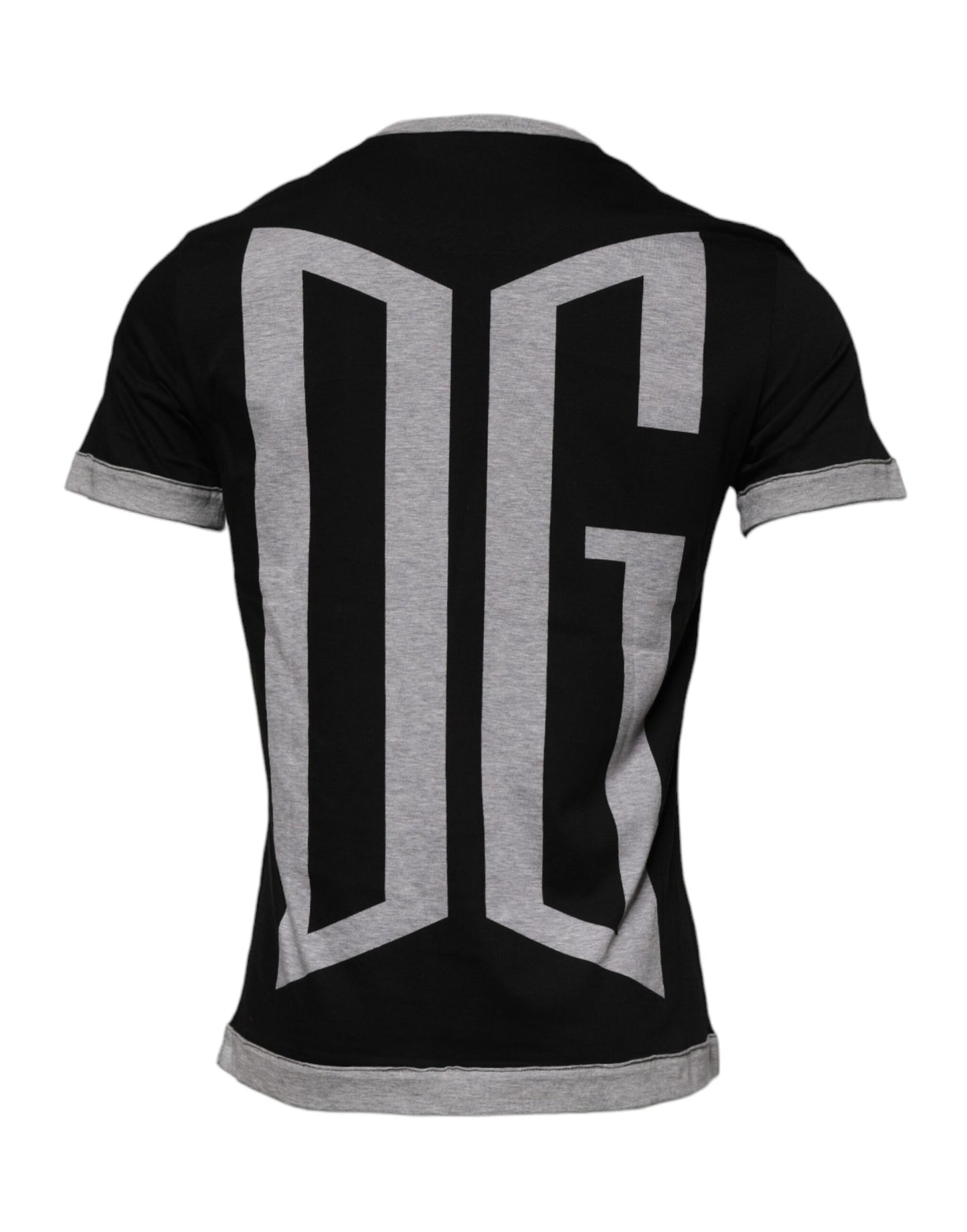 Dolce & Gabbana Black Logo Cotton Crew Neck Men Tee T-shirt Dolce & Gabbana