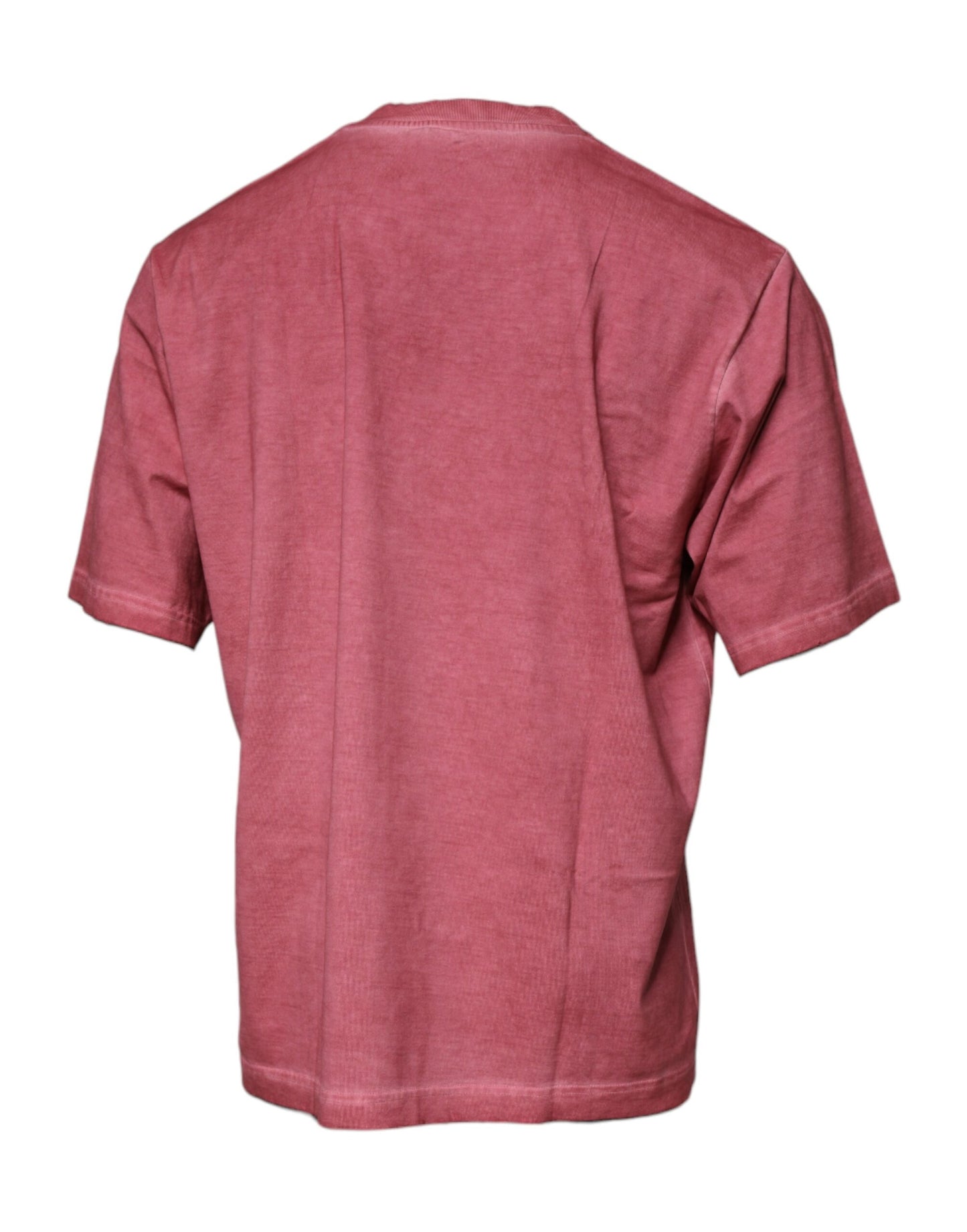 Dolce & Gabbana Pink Logo Print Cotton Crew Neck T-shirt Dolce & Gabbana