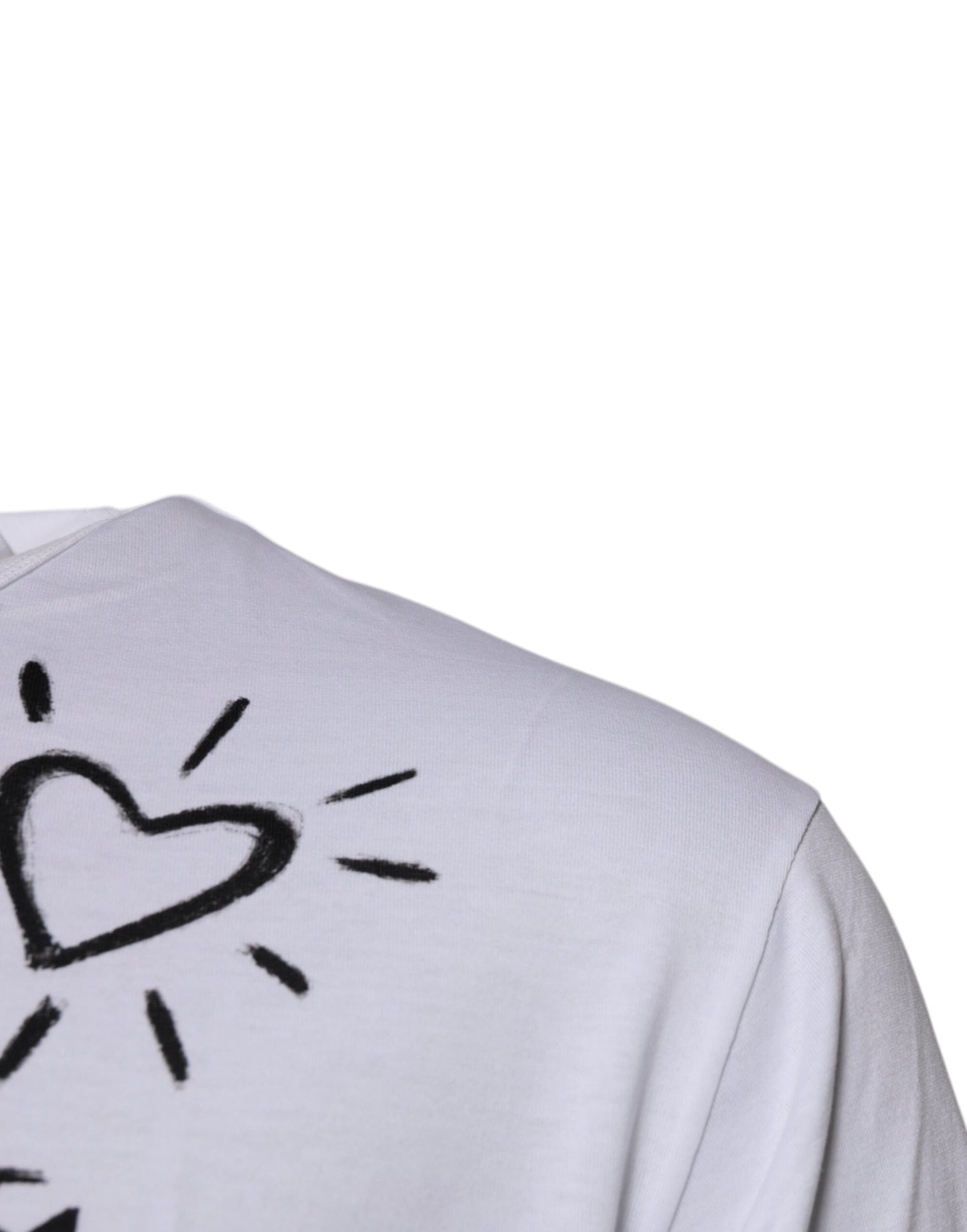 Dolce & Gabbana White Floral Print Cotton Crew Neck T-shirt Dolce & Gabbana